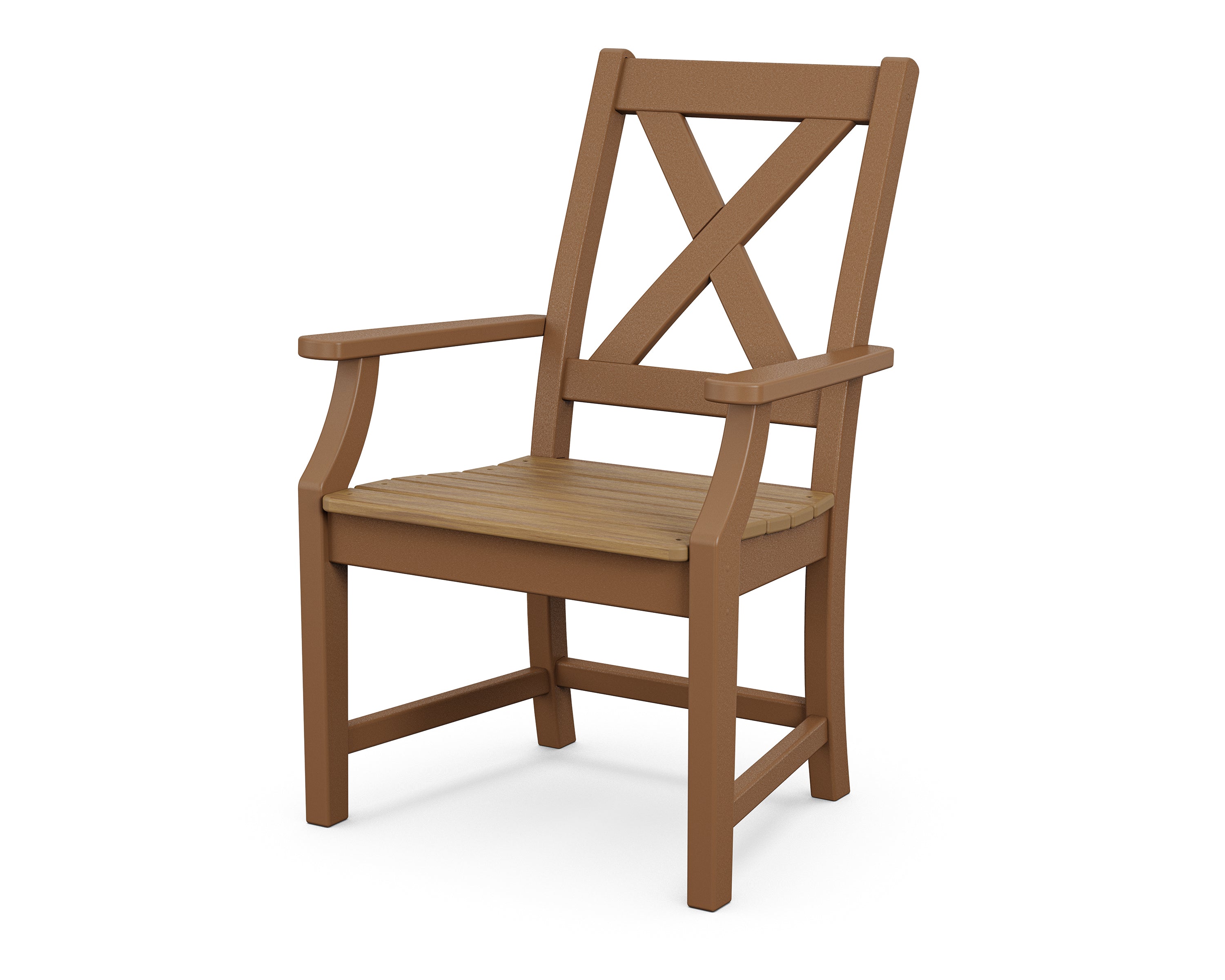 POLYWOOD Braxton Outdoor Dining Arm Chair - Weather-Resistant, Durable & Comfortable - Perfect for Patio, Deck, and Garden Use