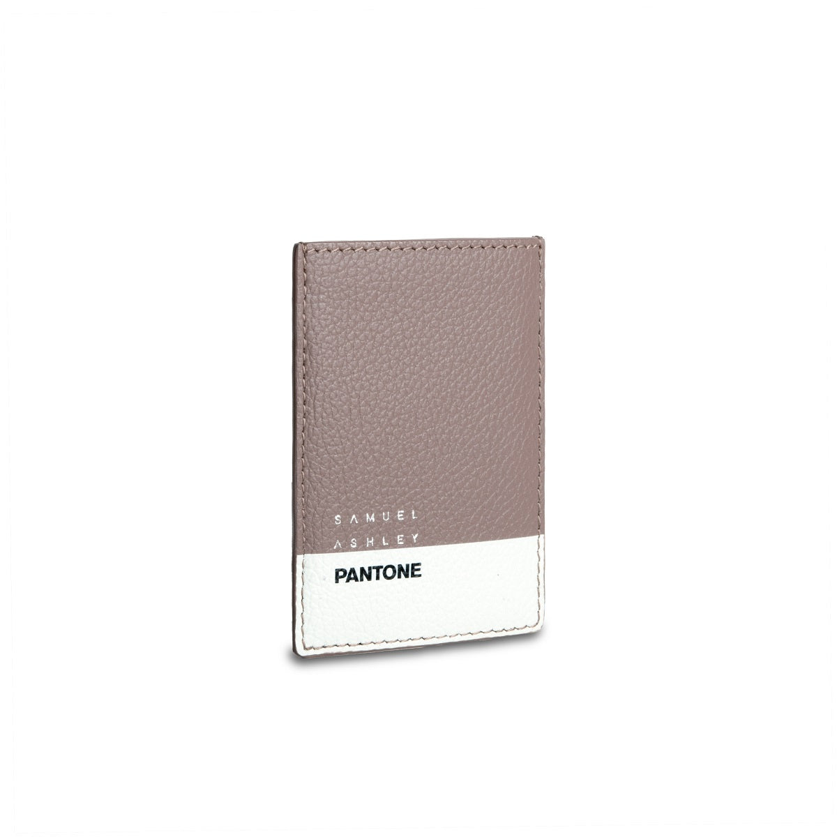 Premium Samuel Ashley x Pantone Genuine Leather Card Holder - Slim RFID Blocking Wallet for Men & Women - Perfect for Travel, Business & Everyday Use