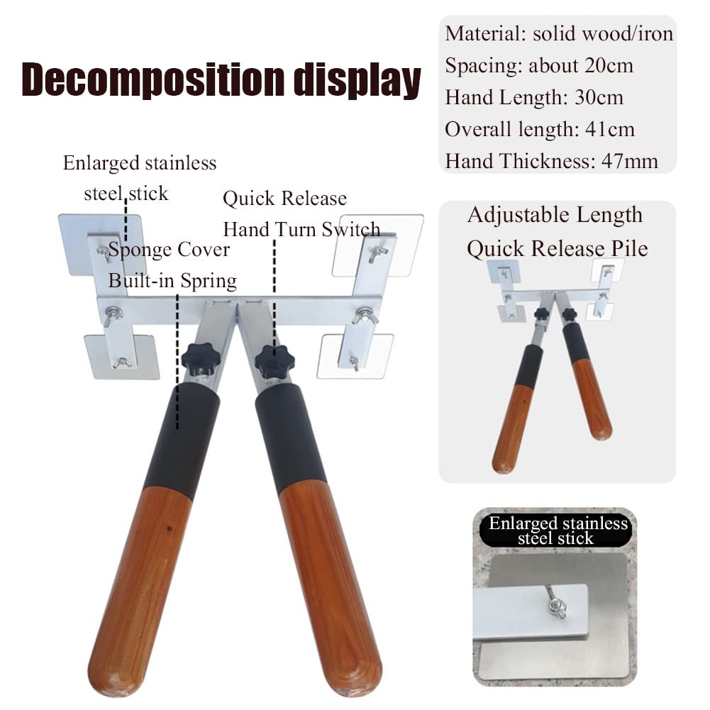 Wing Chun Dummy Wooden Training Man - Wall Mounted Martial Arts Practice Equipment for Home Gym, Portable Kung Fu Dummy for Self Defense & Fitness | Perfect for Home, Garage, or Dojo Training