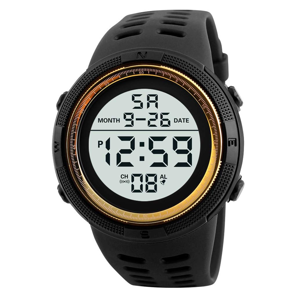 HONHX Men's Digital Sports Watch with LED Display, Date Function, Durable Watch Band - Perfect for Running, Gym, Outdoor Activities & Daily Wear