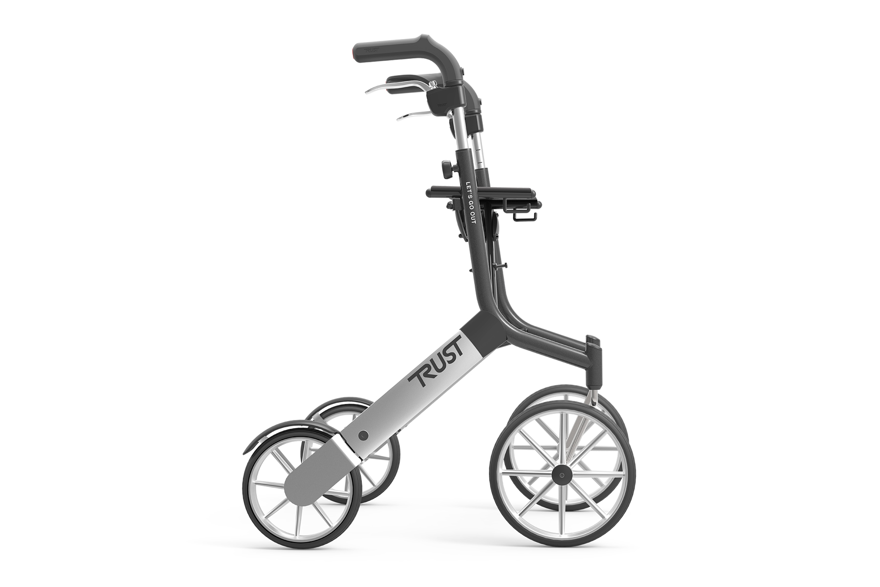 Premium Lightweight Rollator Walker for Seniors & Adults - Foldable Mobility Aid with Seat, Basket & Hand Brakes - Ideal for Outdoor Walks, Shopping & Travel