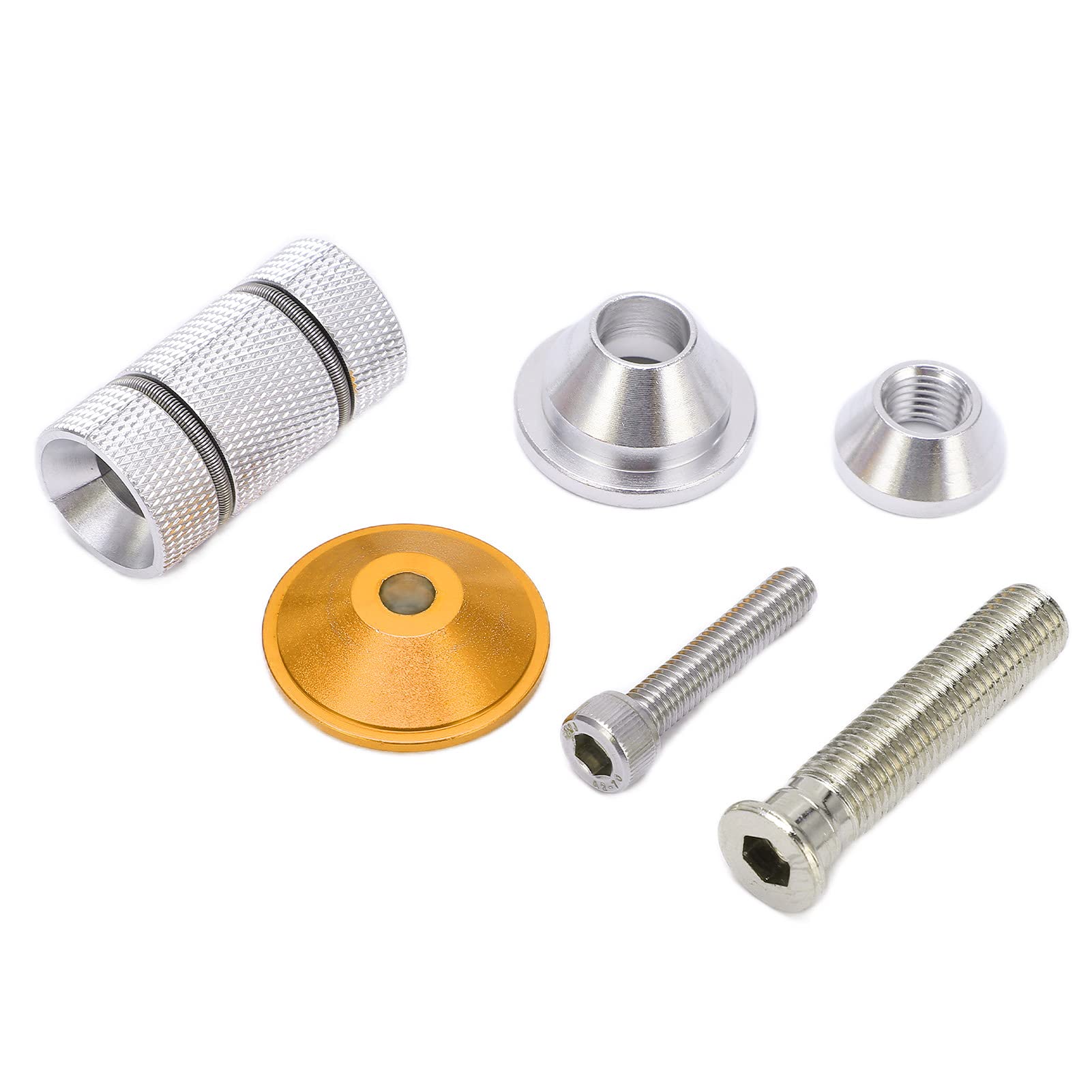 VBESTLIFE Bike Headset Expander Stem - CNC Threaded Compression Plug with Knurling for Carbon Fiber Forks | Reusable & Clear Texture | Perfect for Road Bikes, Mountain Bikes & Cycling Accessories