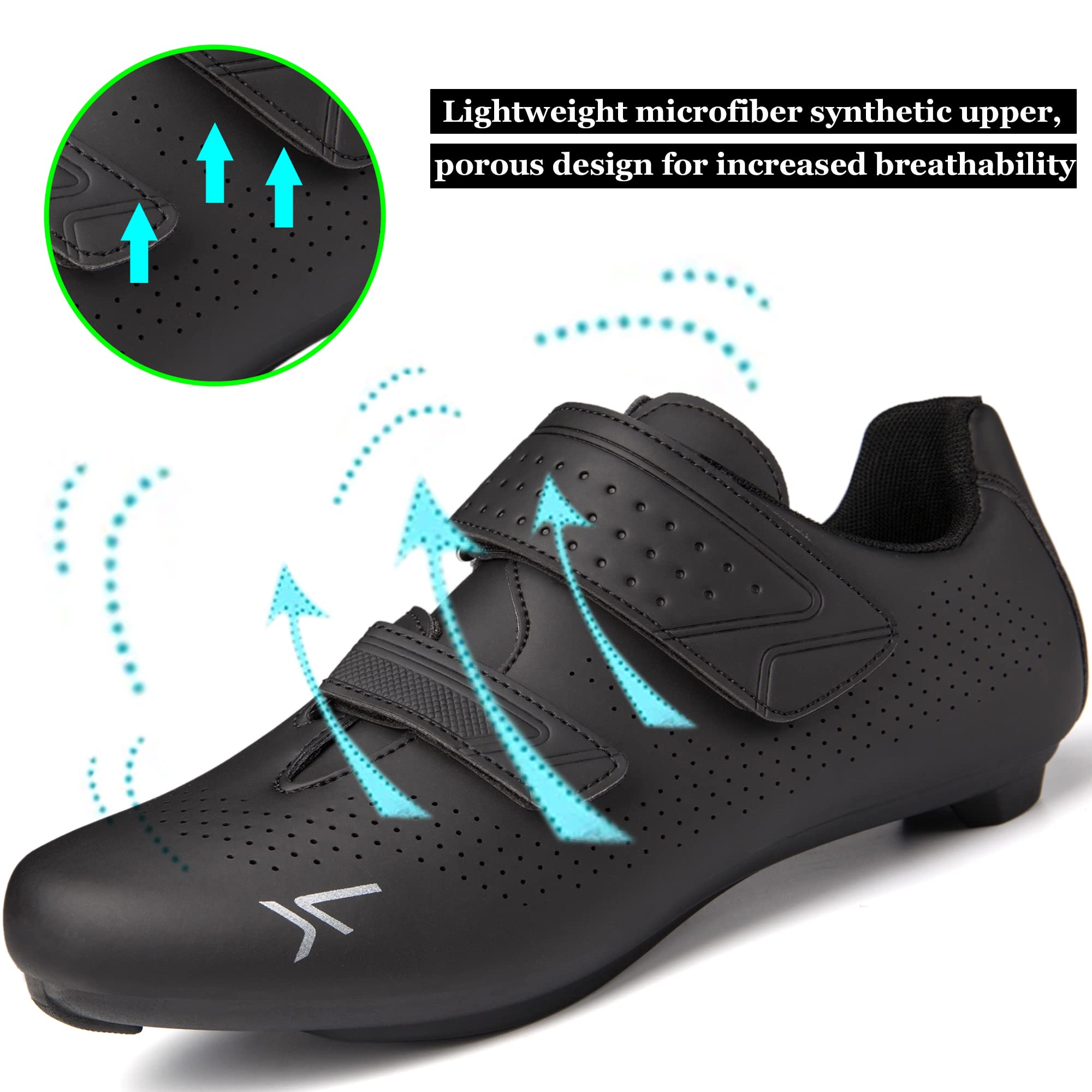 ULTIANT Men's & Women's Road Bike Cycling Shoes - SPD/SPD-SL Compatible for Peloton, Indoor & Outdoor Cycling, Spin Class, Training & Exercise - Lightweight & Breathable for Long Rides