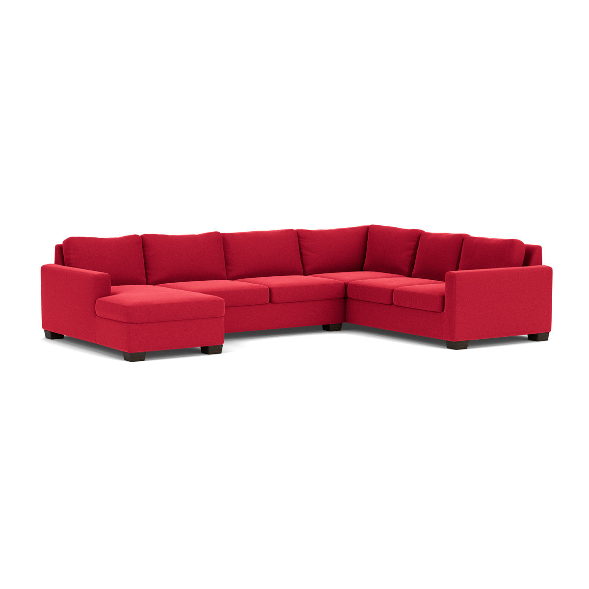 Track 141 Corner Sectional Sofa with Full Sleeper and Left Chaise - Modern L-Shaped Couch for Living Room, Home Theater & Small Spaces