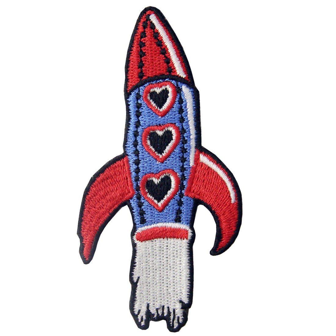 NASA Rocket Space Shuttle Embroidered Patch - Iron On or Sew On Emblem for Jackets, Hats & Backpacks - Collectible Astronaut Badge for Space Enthusiasts & Cosplay Costumes