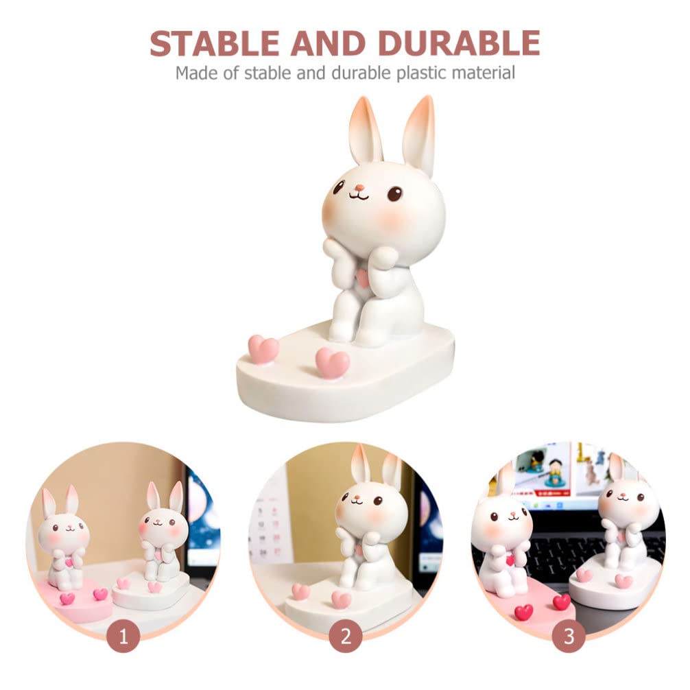 ABOOFAN Bunny Rabbit Phone Stand - Cute Animal Cell Phone Holder for Desk, Tabletop, and Home Decor | Perfect Gift for Chinese New Year 2023 & Everyday Use
