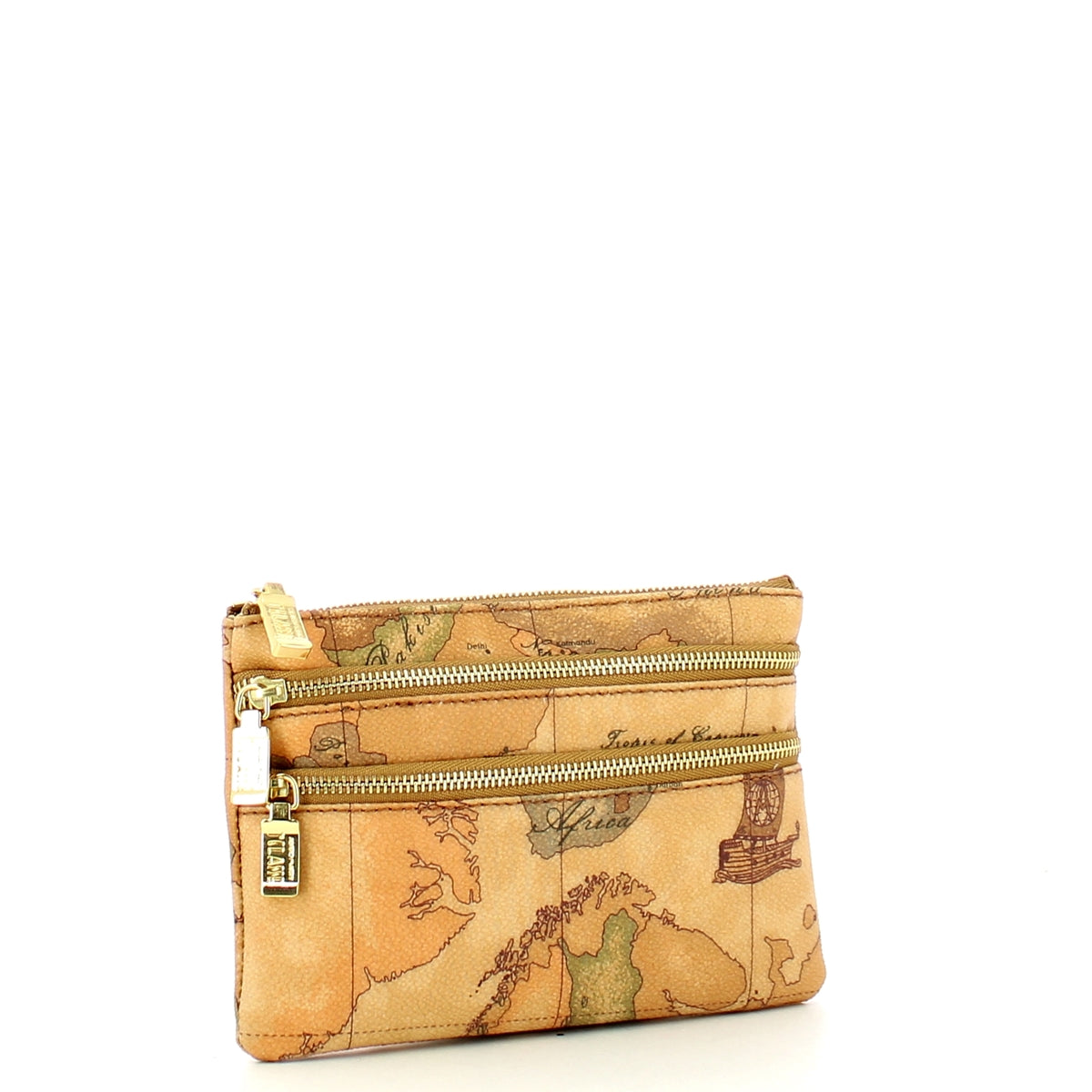 Alviero Martini 1a Classe 3-Zip Geo Classic Handbag CM0196000 in Natural Leather - Perfect for Work, Travel & Everyday Use