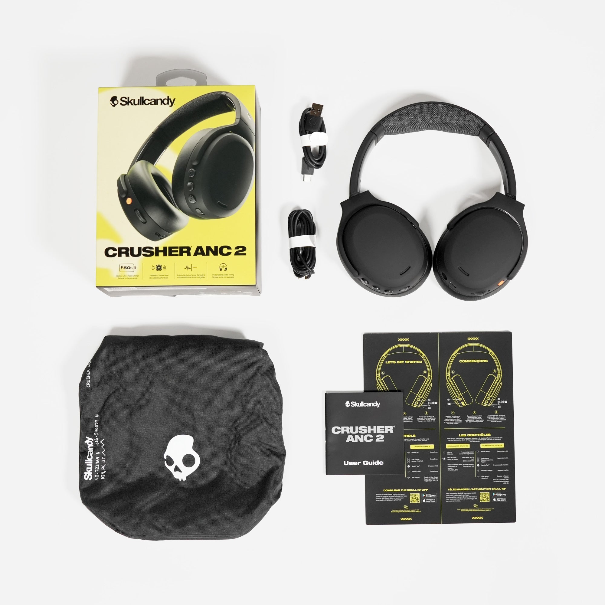 ANC 2 Sensory Bass Wireless Headphones with Active Noise Cancellation - Perfect for Travel, Workouts & Gaming - Bluetooth Over-Ear Headset for iPhone & Android