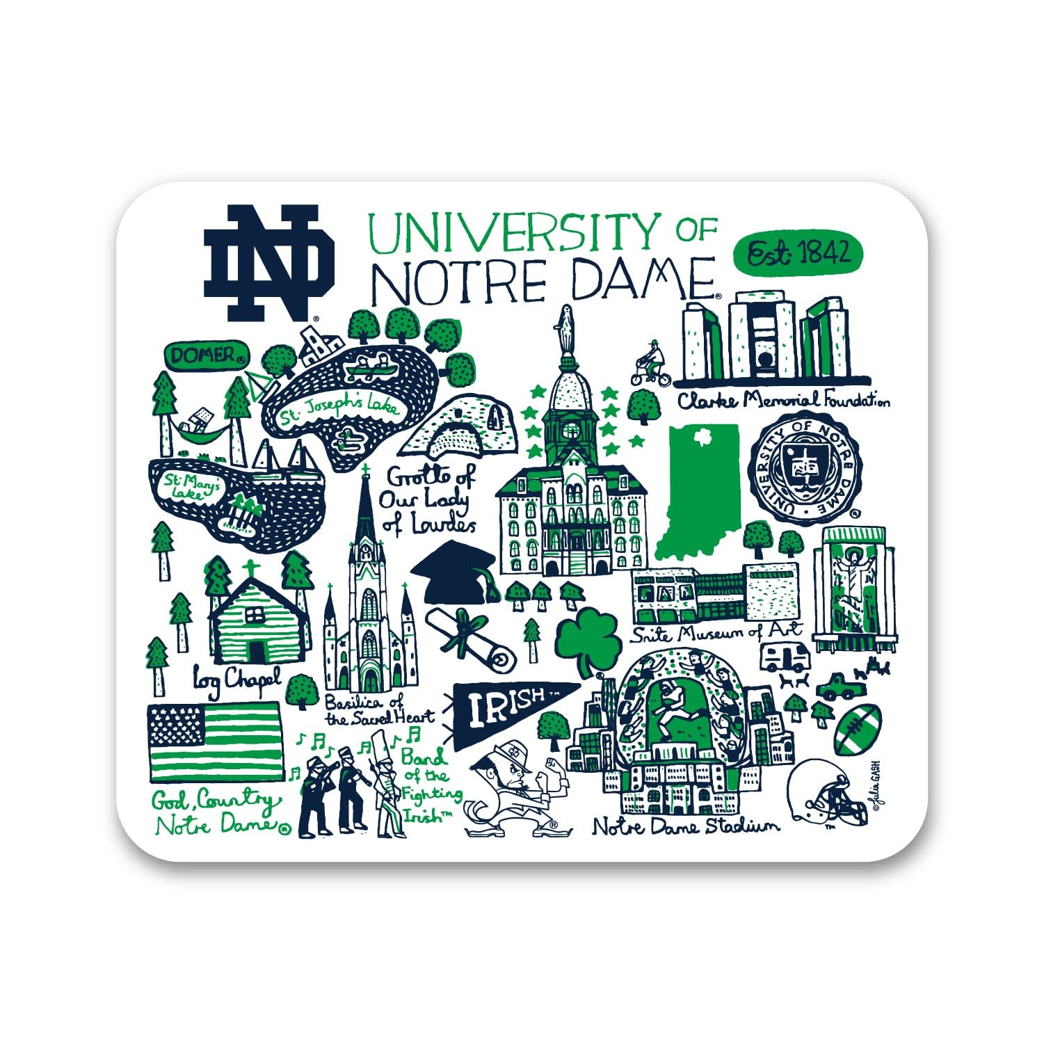 Notre Dame Mouse Pad - Premium Fabric Gaming & Office Desk Mat with Floral Lace Design - Perfect for Work, Study & Computer Accessories