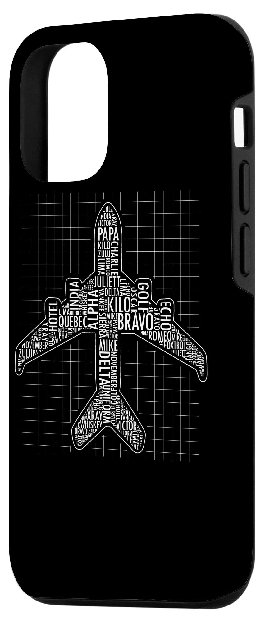 iPhone 12/12 Pro Aviation Pilot Case with Phonetic Alphabet Design - Perfect for Airplane Travel & Flight Enthusiasts