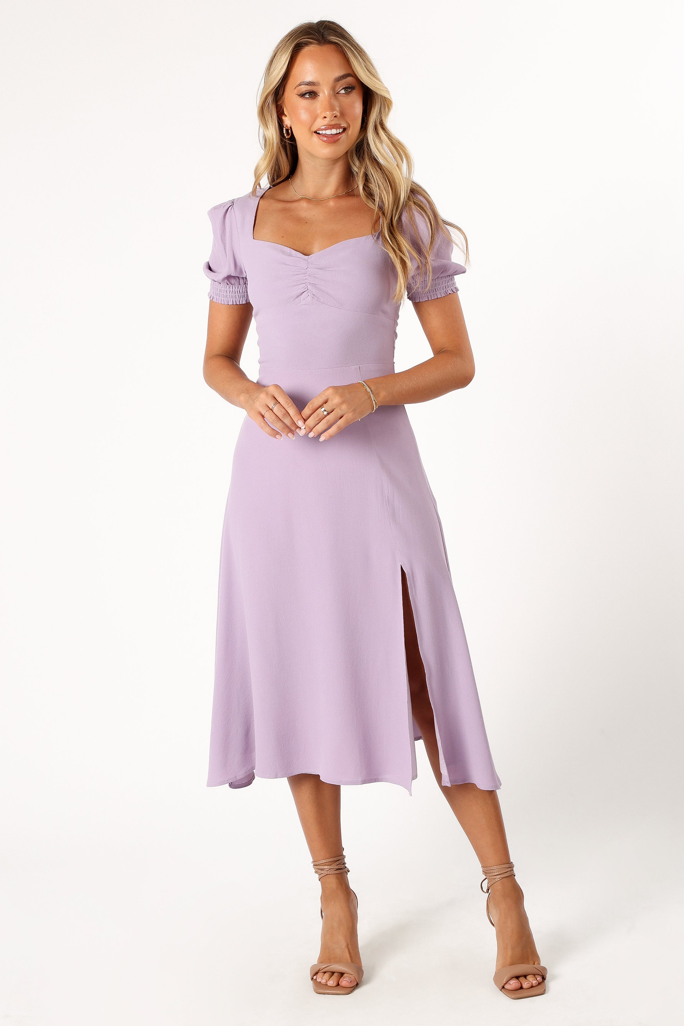 Franklin Women's Purple Dress - Elegant & Comfortable Casual Wear for Parties, Dates & Office