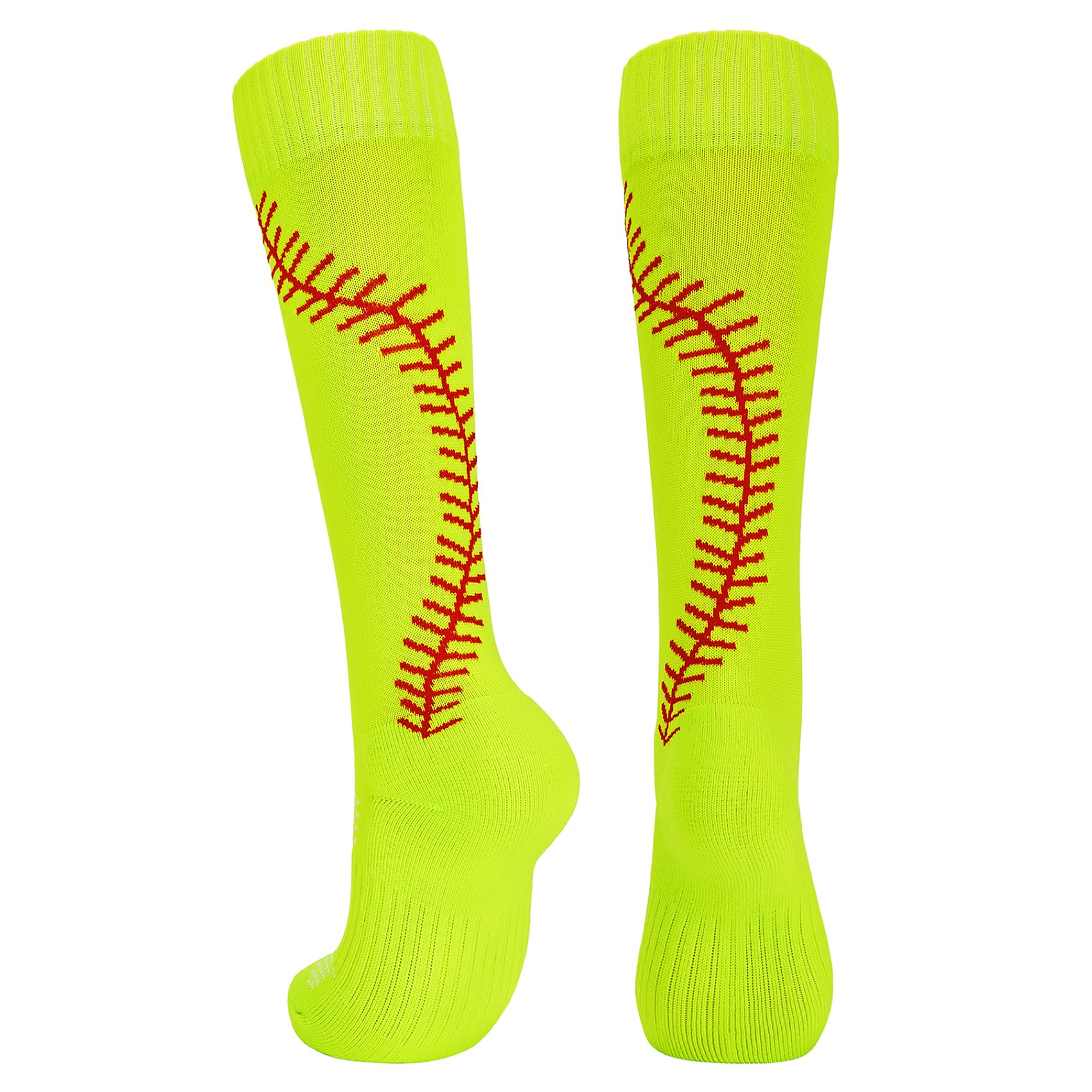 Durio Women's Knee High Compression Softball Socks - Breathable Stitched Athletic Socks for Baseball, Soccer & Football - Perfect for Sports Training, Games & Team Uniforms