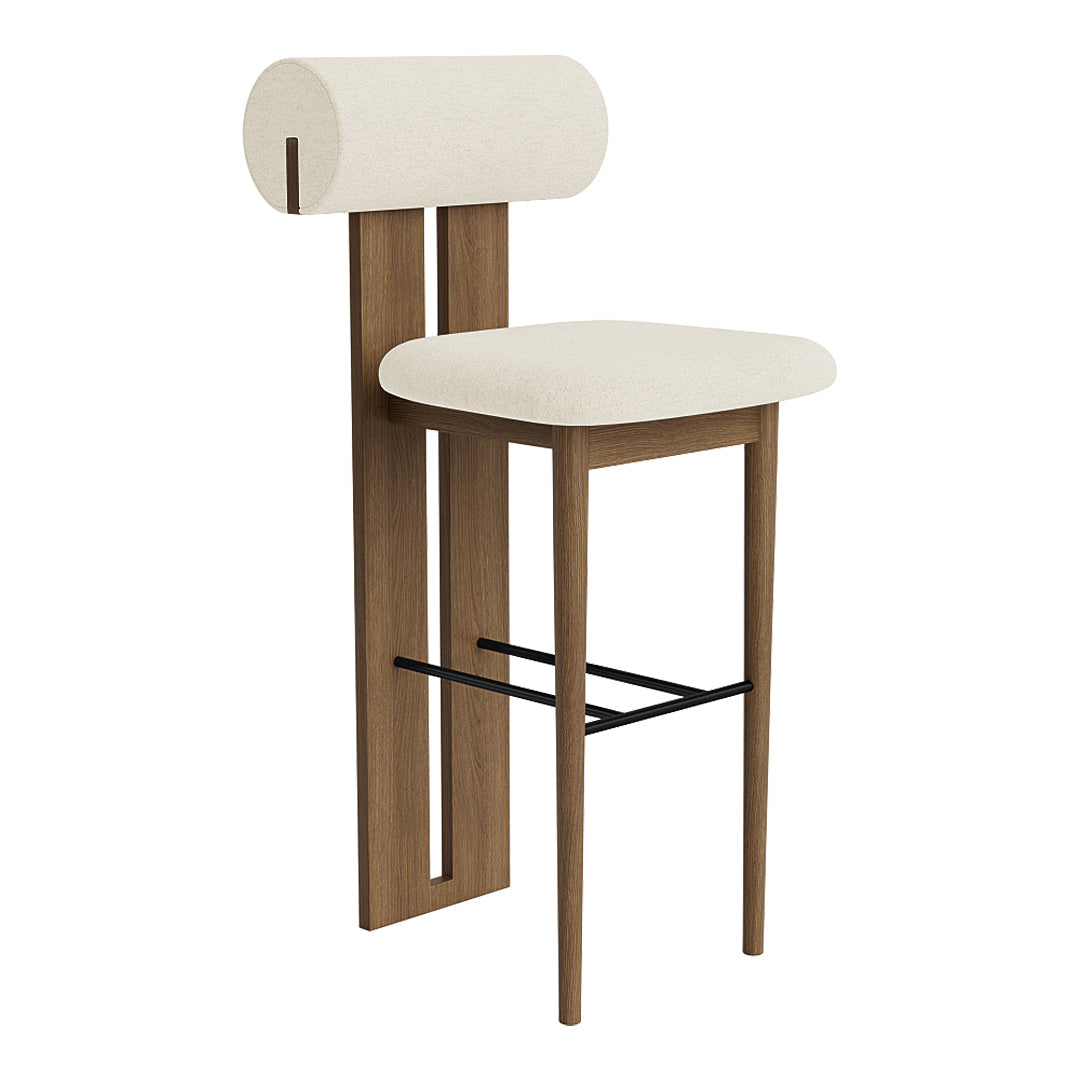 Sturdy Wooden Hippo Counter Chair for Kids - Adjustable Height Bar Stool with Backrest - Perfect for Kitchen Islands, Breakfast Bars & Playrooms