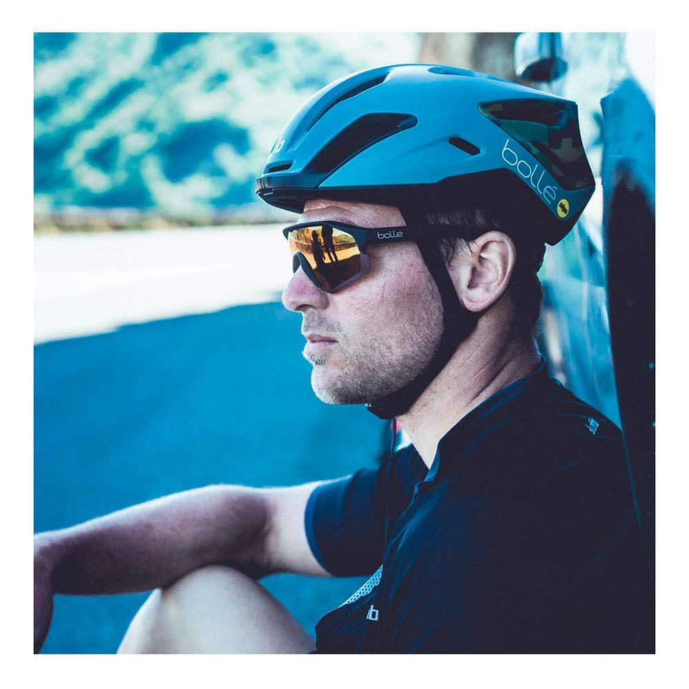 Bolle Chronoshield Rectangle Sunglasses - UV Protection, Polarized Lenses, Lightweight Frame for Men & Women - Perfect for Running, Cycling, and Outdoor Sports