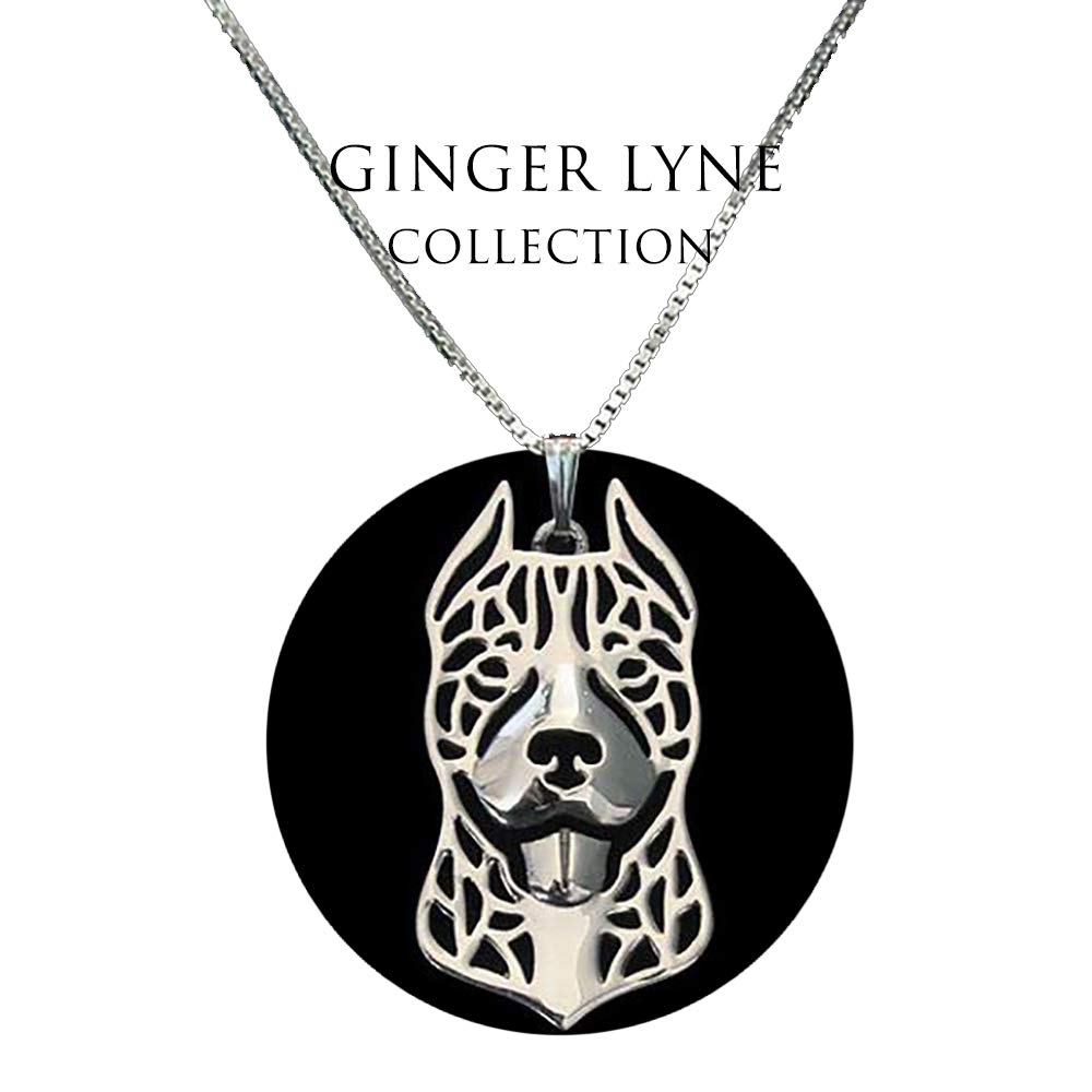 Pitbull Dog Jewelry Set for Women - 925 Sterling Silver Pit Bull Earrings and Necklace with Chain | American Staffordshire Terrier Pendant for Dog Moms | Perfect Gift for Pet Lovers, Dog Birthday, Mother's Day