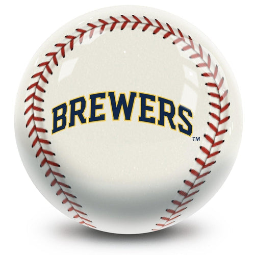 Official MLB Milwaukee Brewers Bowling Ball - Professional 16lb Bowling Ball for Men & Women - Perfect for League Play, Tournaments & Casual Bowling