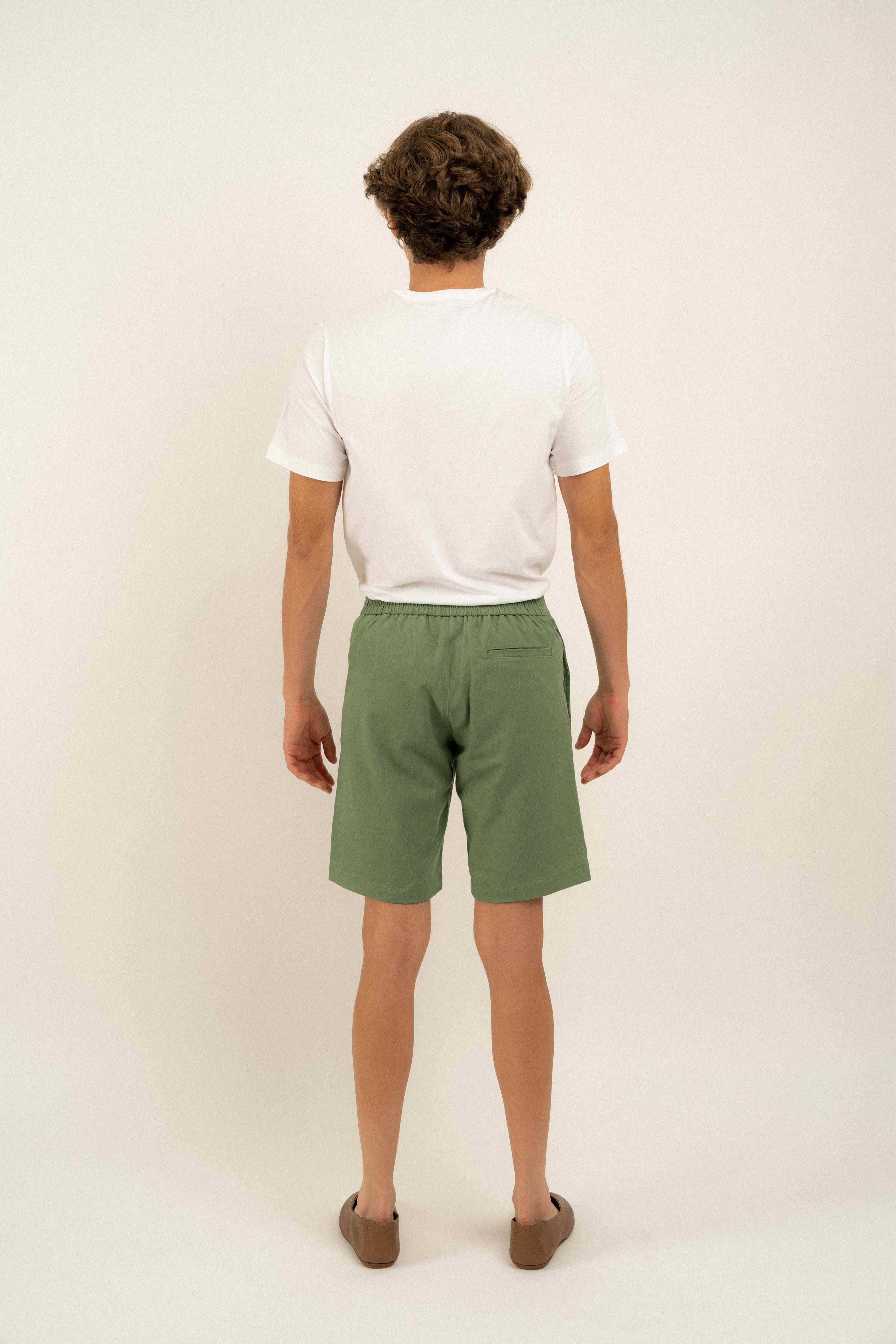 Bondi Green Linen Shorts for Women - Breathable Summer Casual Shorts with Pockets | Perfect for Beach, Travel & Everyday Wear