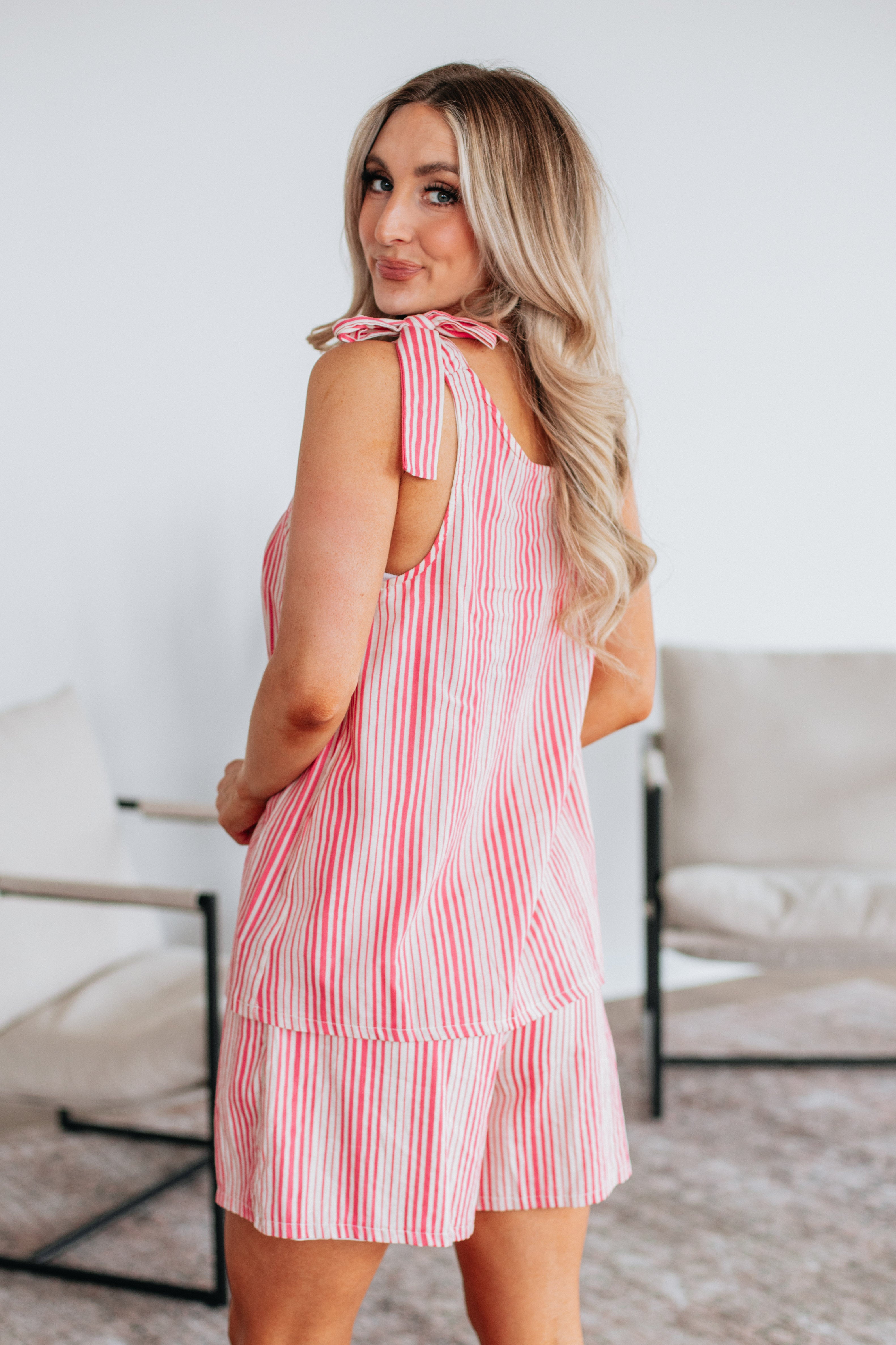 Briella Two Piece Set - Hot Pink Mix Outfit for Women | Trendy Matching Lounge & Casual Wear for Summer, Beach, and Vacation