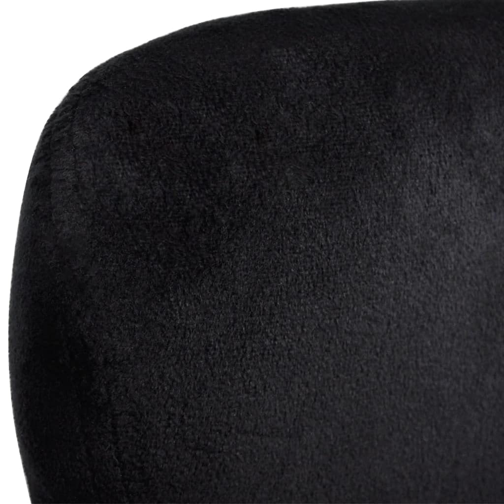 Black Velvet French Egg-Shaped Armchair - Elegant Accent Chair for Bedroom, Living Room & Office - Stylish French Sofa Chair with Modern Design - Perfect for Home Decor & Relaxation