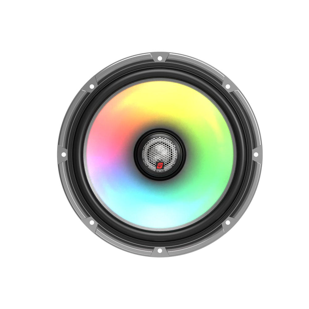 Cerwin Vega SM8F4 600W Peak 8-Inch Marine Coaxial Speakers with RGB LED Lighting - 2-Way Audio System for Boats, Yachts & Outdoor Watercraft (300W RMS) - Perfect for Marine Entertainment & Party Lighting