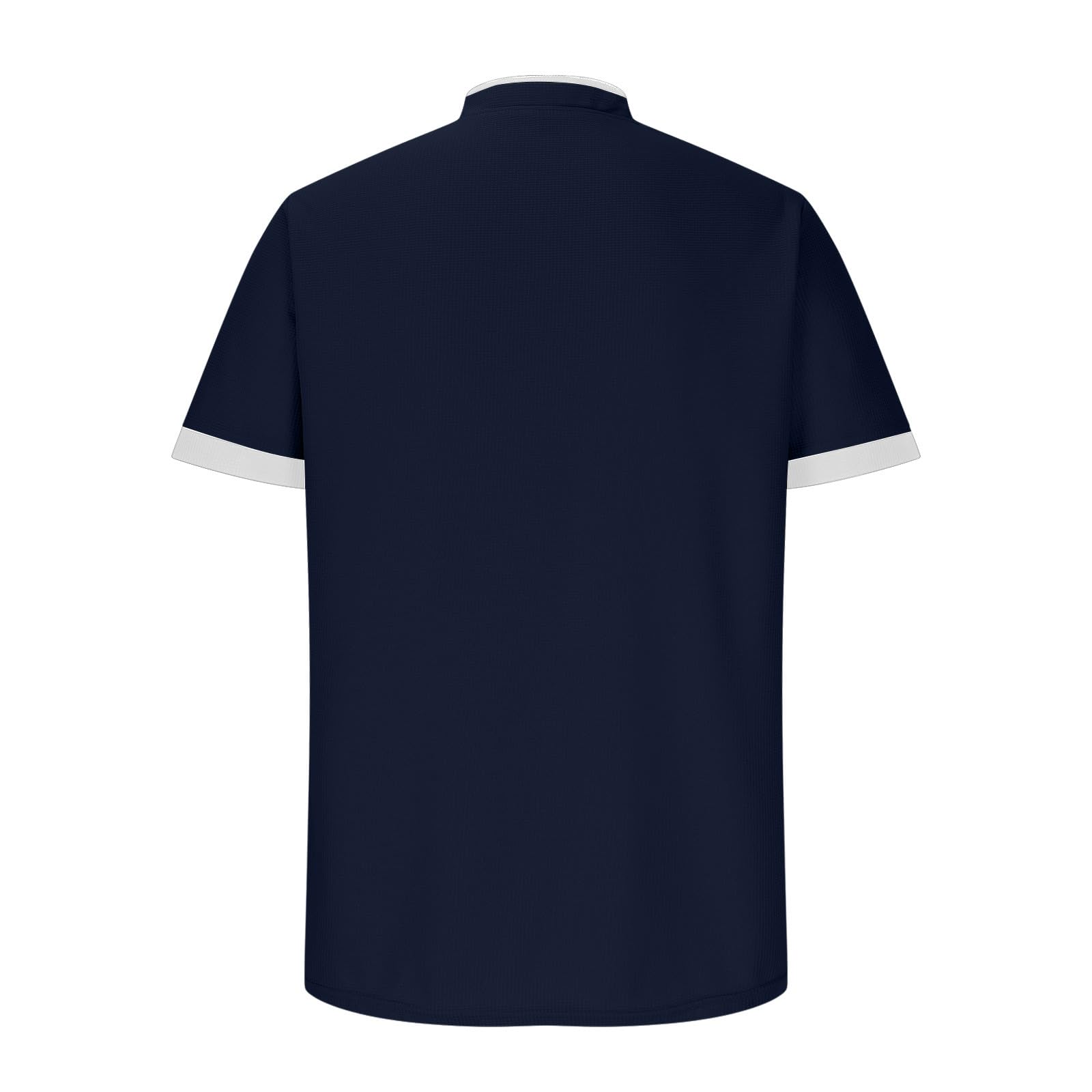 Men's Waffle Knit Henley Shirt Short Sleeve T-Shirt - Summer Casual Button Up Work Blouse with Pocket - Perfect for Outdoor Activities, Office Wear & Everyday Comfort
