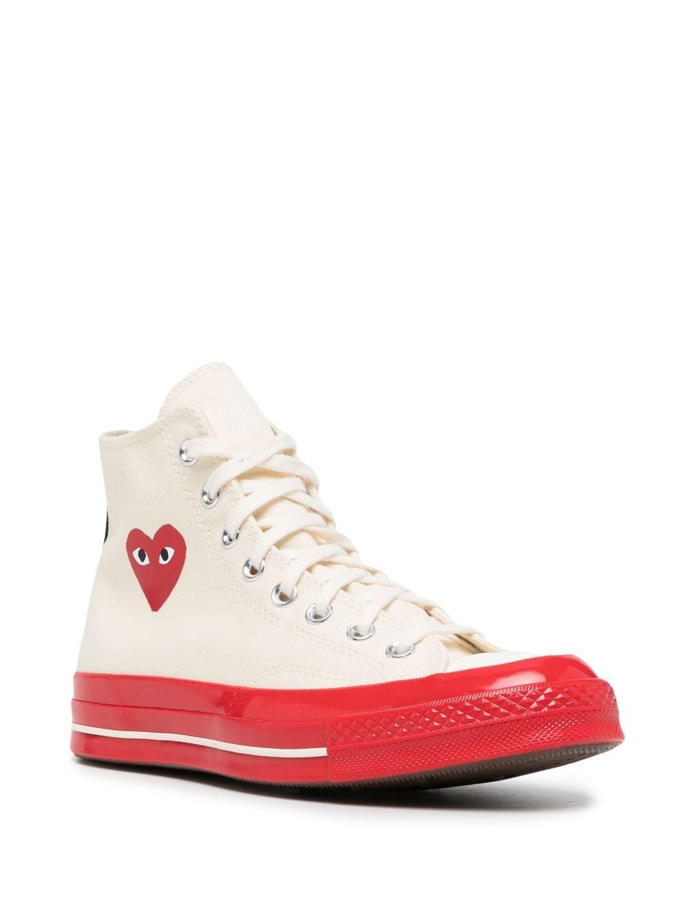 Comme des Garcons White Sneakers for Men & Women - Fashionable Streetwear Shoes for Casual Wear & Daily Outfits