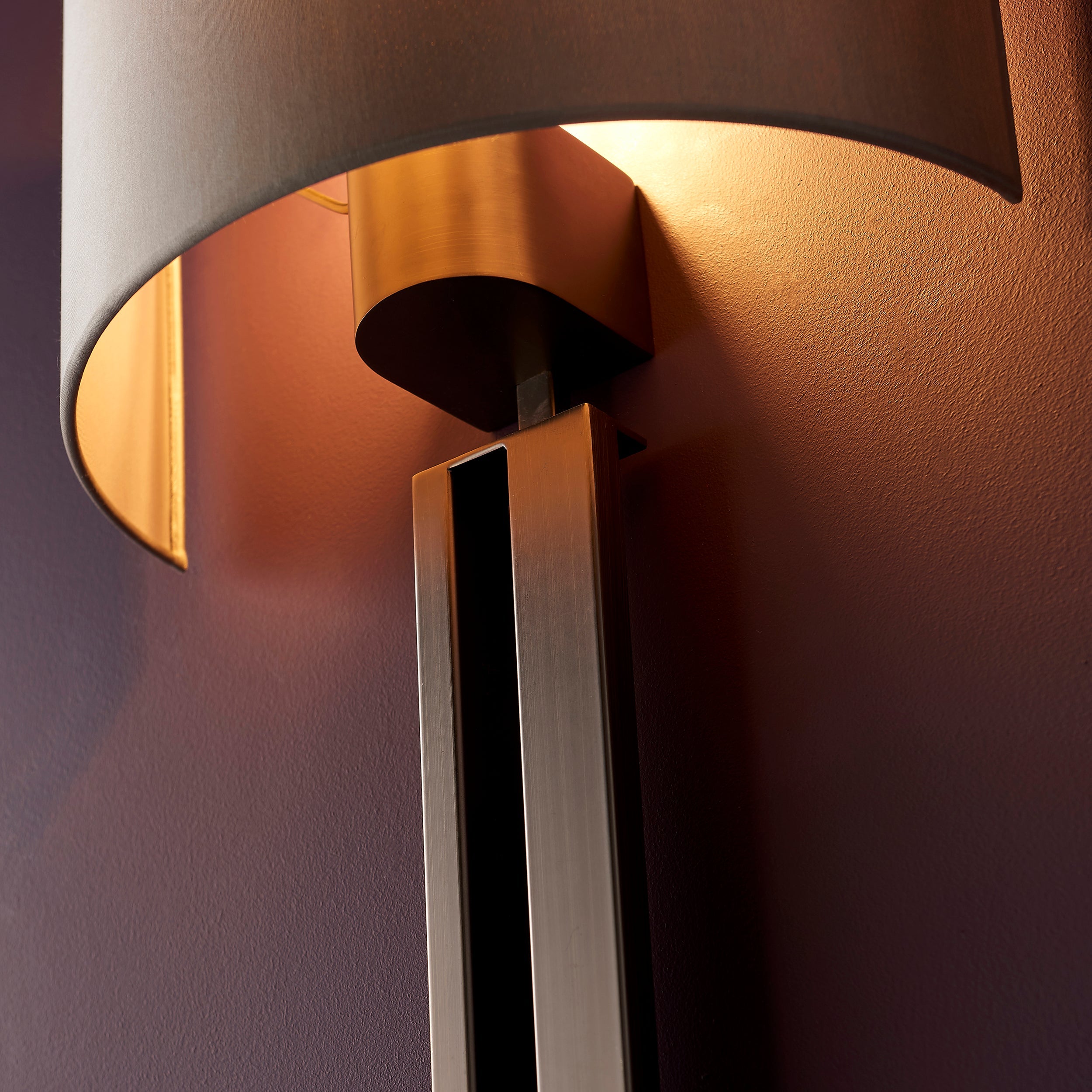 Blake Wall Light in Bronze & Antique Brass Finish - Elegant Vintage Sconce for Bedroom, Living Room, and Hallway Lighting