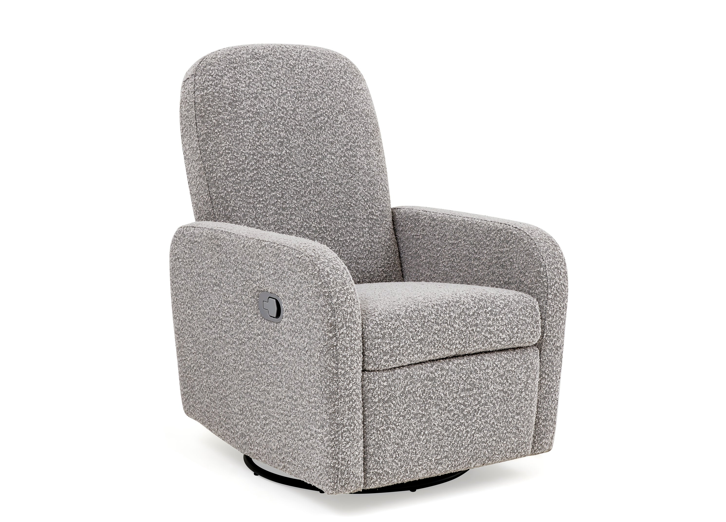 Cozy Teddy Nursery Swivel Recliner Chair - Soft Plush Rocking Chair for Baby's Room, Nursery Glider with Smooth 360° Rotation - Perfect for Breastfeeding, Reading & Soothing Baby to Sleep