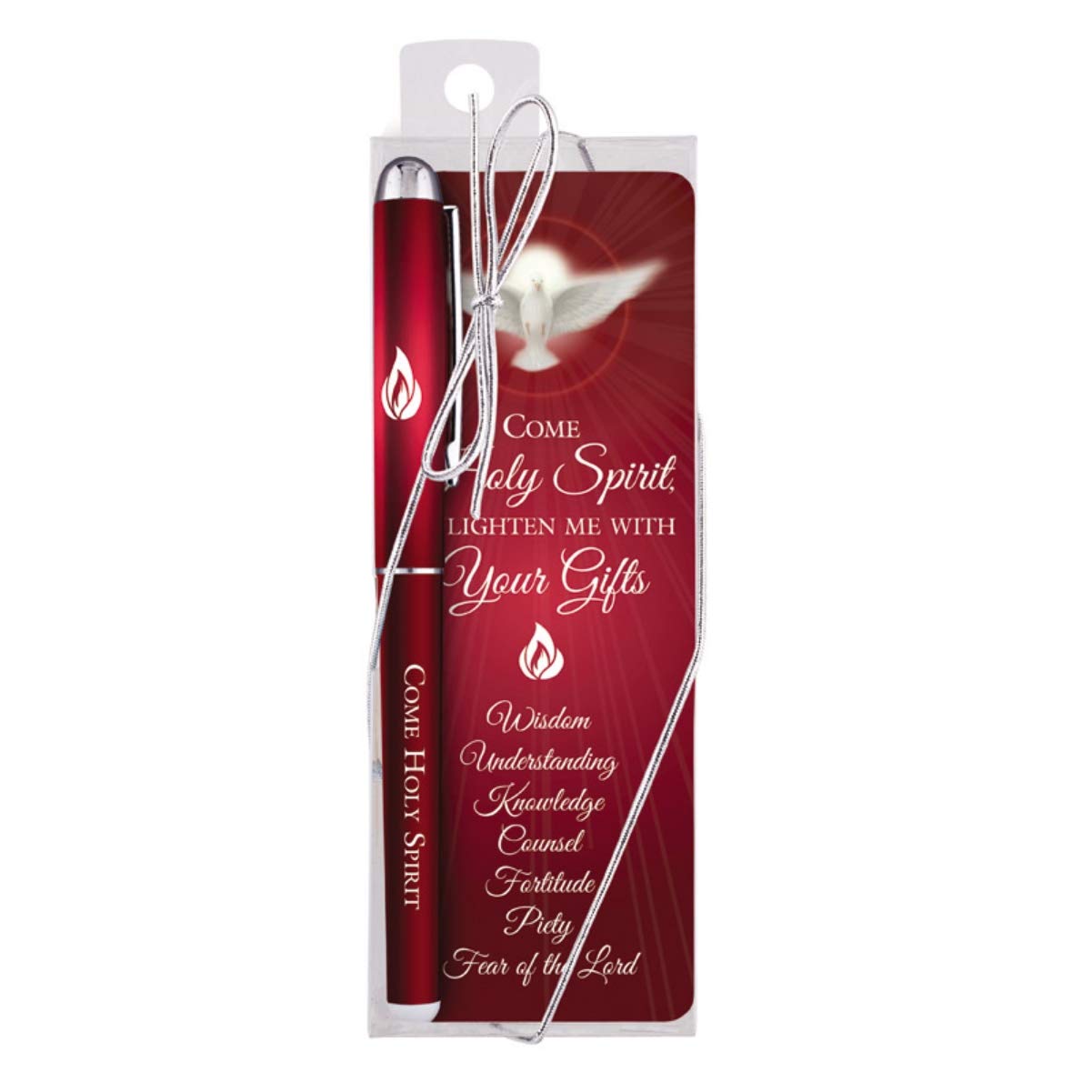 Come Holy Spirit Pen and Bookmark Gift Set - 5.5 Inch Inspirational Christian Writing & Bible Study Accessories - Perfect for Prayer Journals, Bible Marking, and Church Events