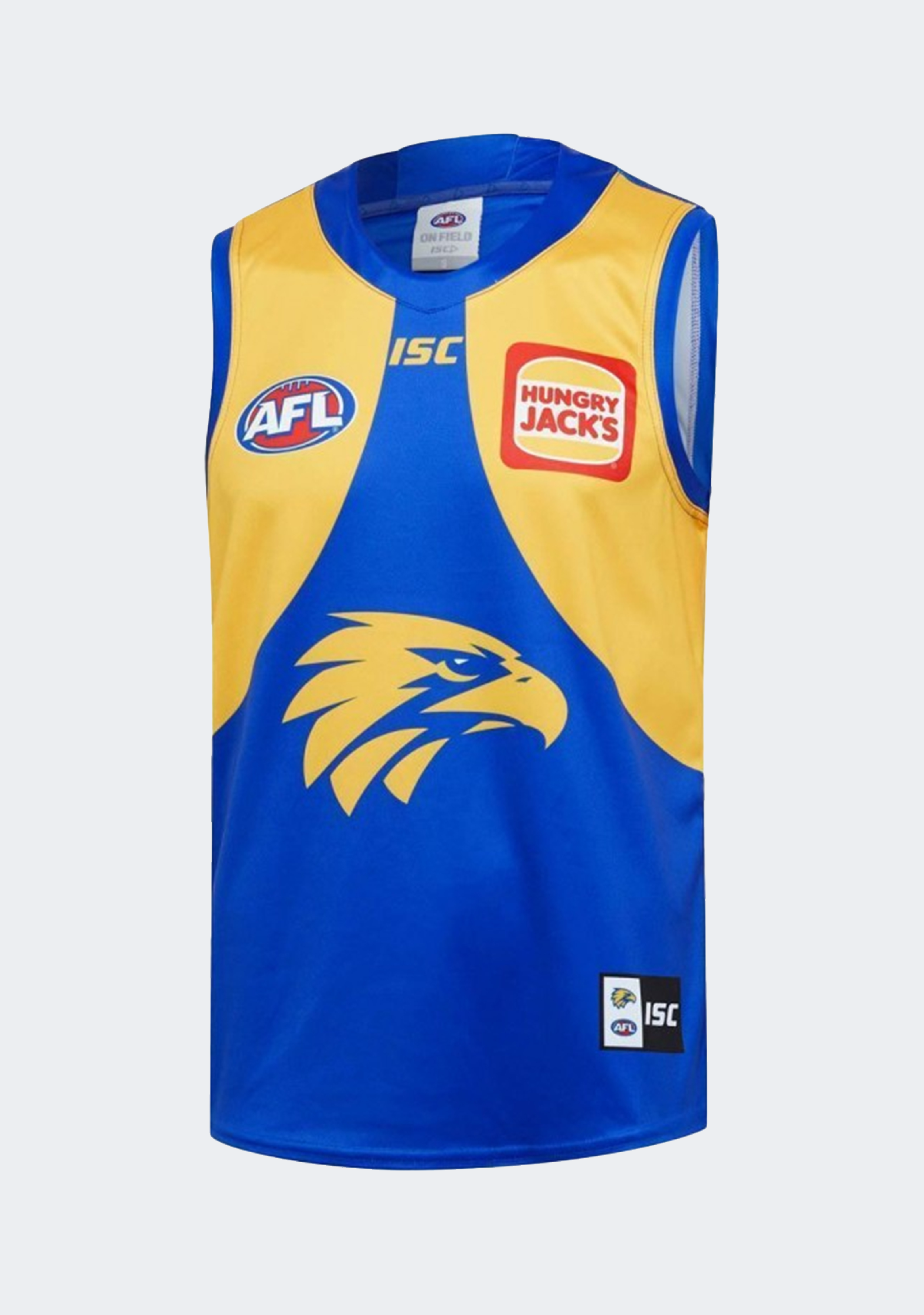 ISC Men's West Coast Eagles 2020 Home Guernsey Jersey - Official AFL Football Apparel for Fans & Players - Perfect for Game Day, Tailgating & Sports Events
