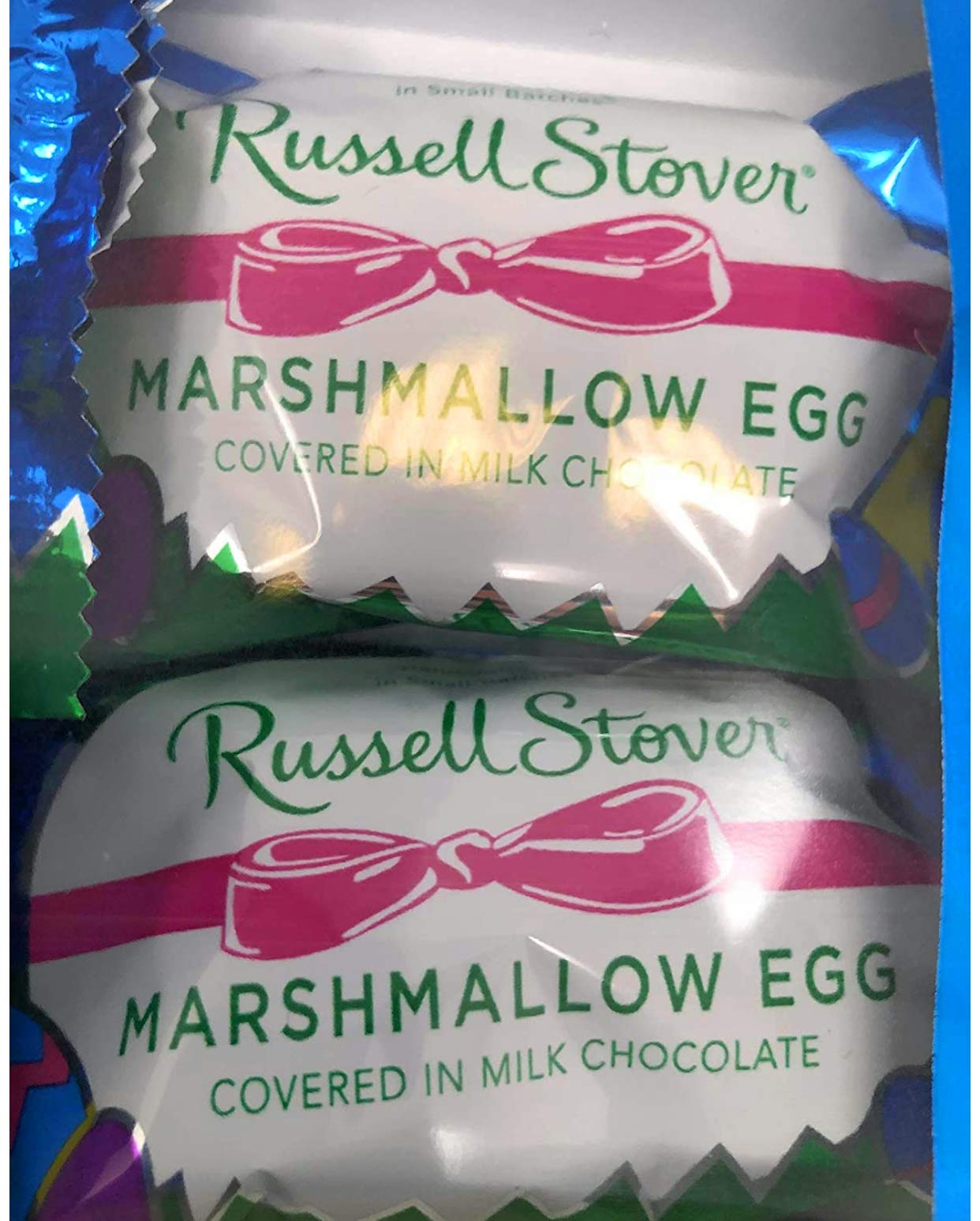Russell Stover Milk Chocolate Covered Marshmallow Easter Eggs - Pack of 2 | Delicious Easter Treats for Baskets, Gifts & Holiday Celebrations