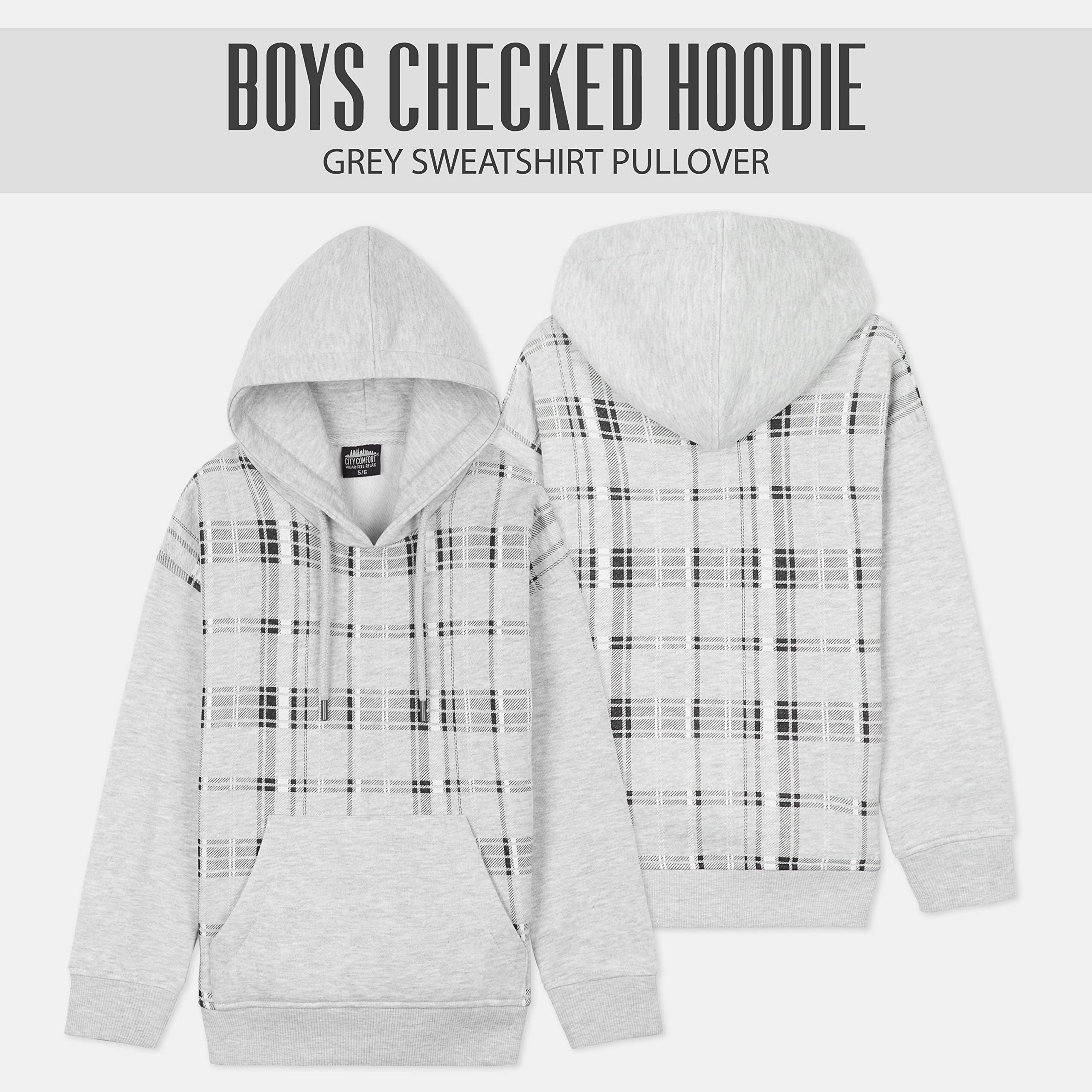 CityComfort Boys Gaming Hooded Sweatshirt - Soft Kids Pullover Hoodie for Gamers - Perfect Gift for Birthday & Game Nights