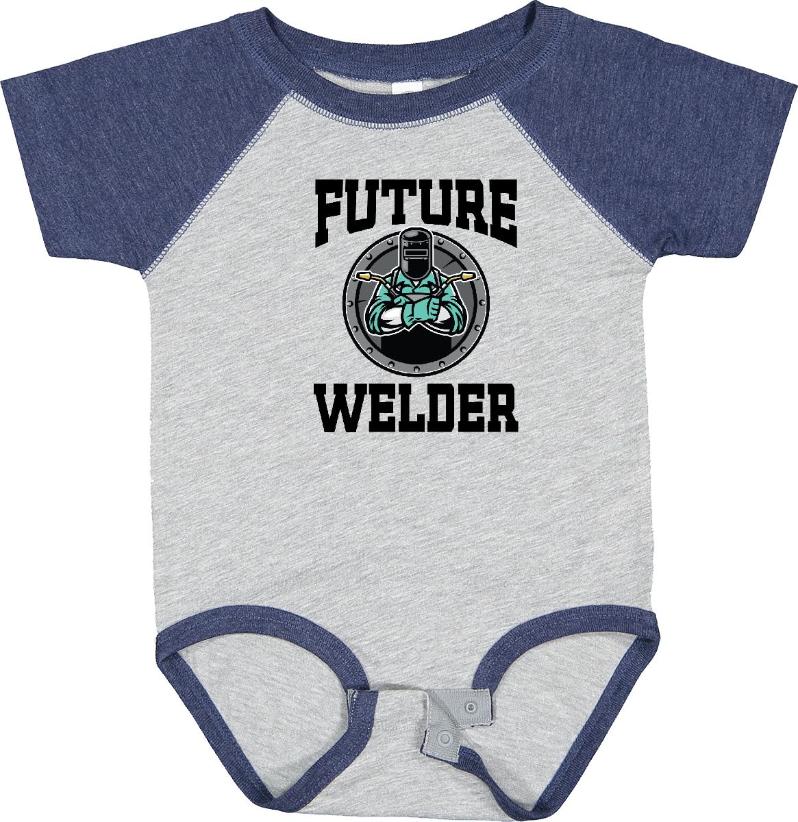 Inktastic Welding Future Welder Baby Bodysuit - Cute Infant Onesie for Welder Parents & Family Gifts | Perfect for Newborn Photoshoots, Family Reunions & Workwear-Themed Events