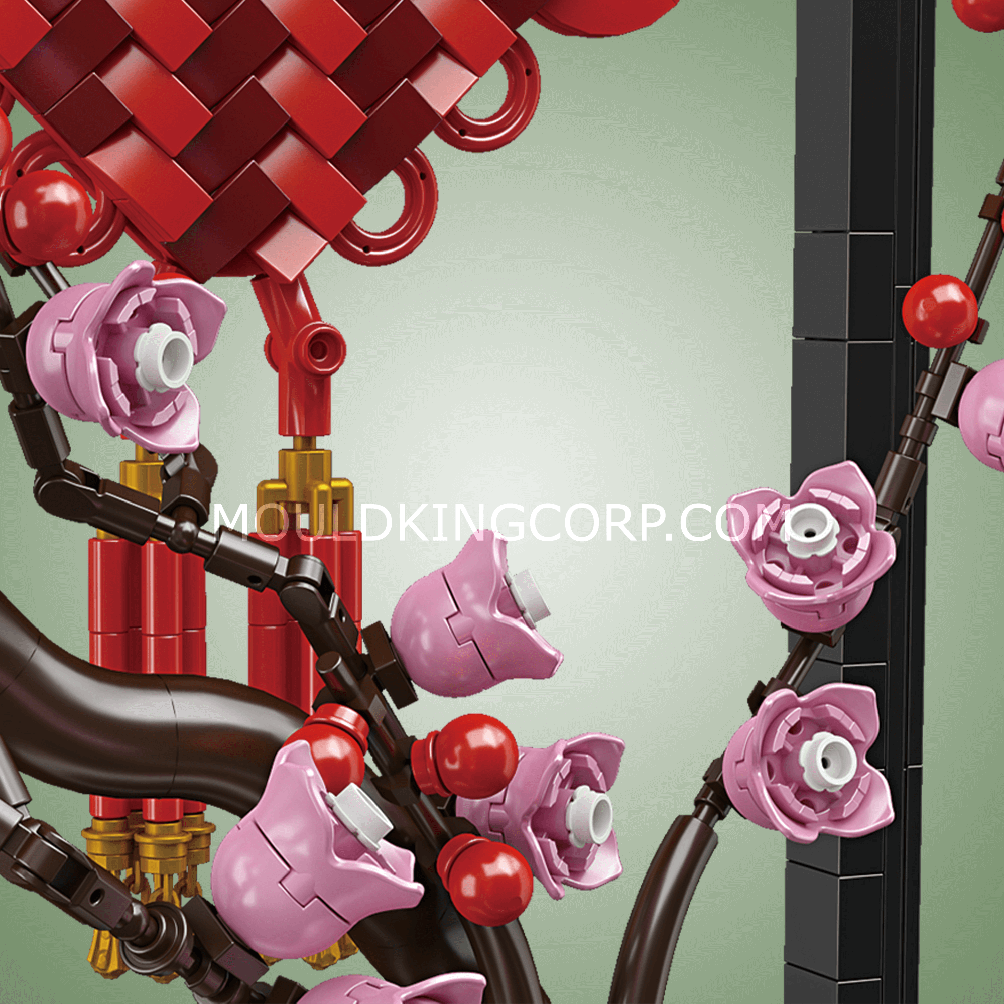 Mould King 10014 Chinese Knot Potted Plum Blossom Building Blocks Set - 1,078 Piece DIY Model Kit for Adults & Teens | Home Decor, Office Display & Gift Idea