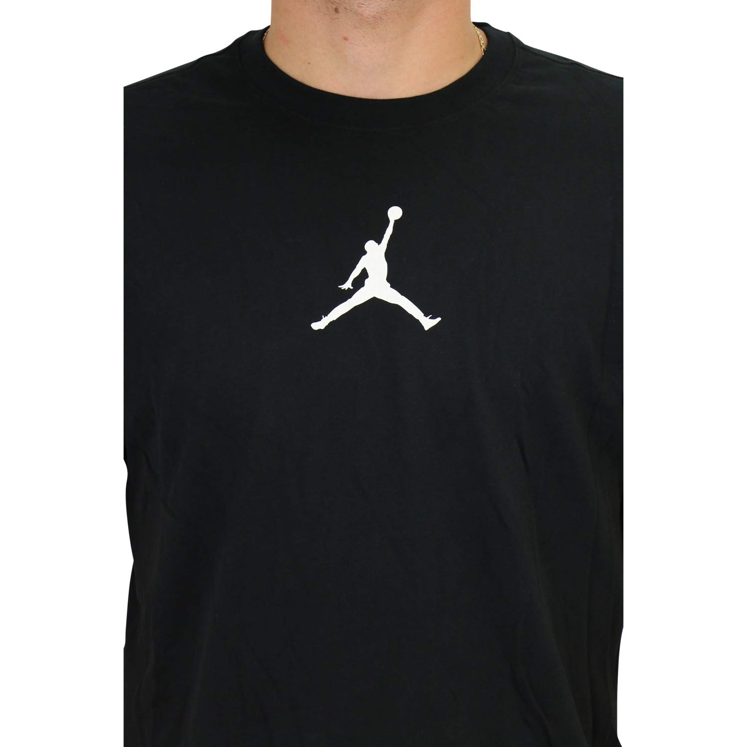 Michael Jordan Jumpman Dri-FIT Short Sleeve Crew Neck T-Shirt for Men - BQ6740-010 - Size 2XL - Black/White - Basketball, Gym & Casual Wear