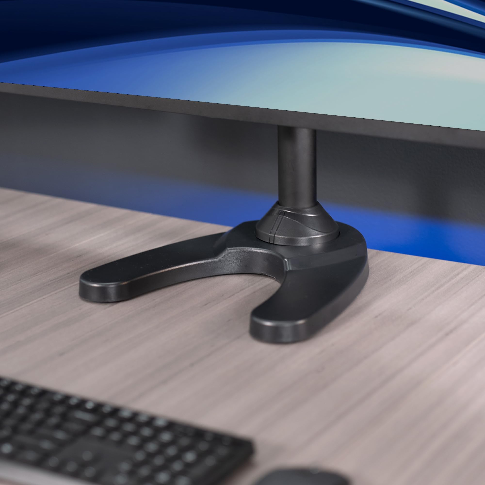 VIVO Steel Quad Monitor Stand for 13 to 32 Inch LED LCD Screens - Heavy Duty Freestanding Mount with 3+1 Fully Adjustable Arms, Holds 4 Computer Monitors STAND-V104F - Perfect for Multi-Screen Gaming, Office Workstations & Trading Setups
