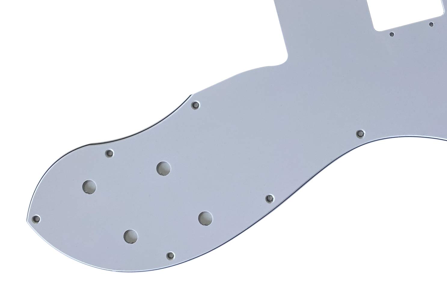 Custom 3-Ply White Wide Range Style Pickguard for 72 Telecaster Reissue Electric Guitar - Perfect for Vintage Guitar Upgrades & DIY Modifications