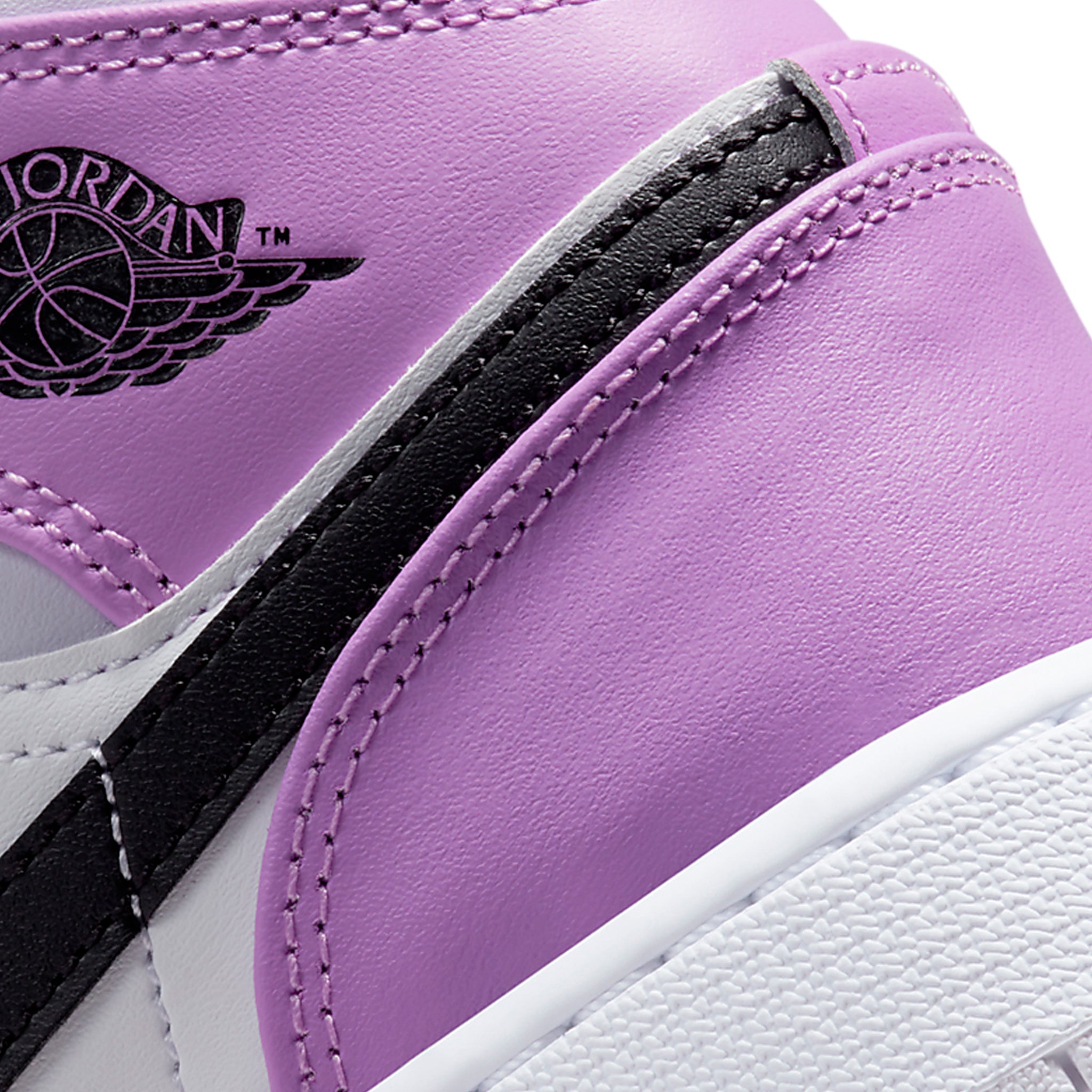 Air Jordan 1 Mid Barely Grape (GS) - Kids' Basketball Shoes for School & Casual Wear | Lightweight Sneakers for Sports & Everyday Use