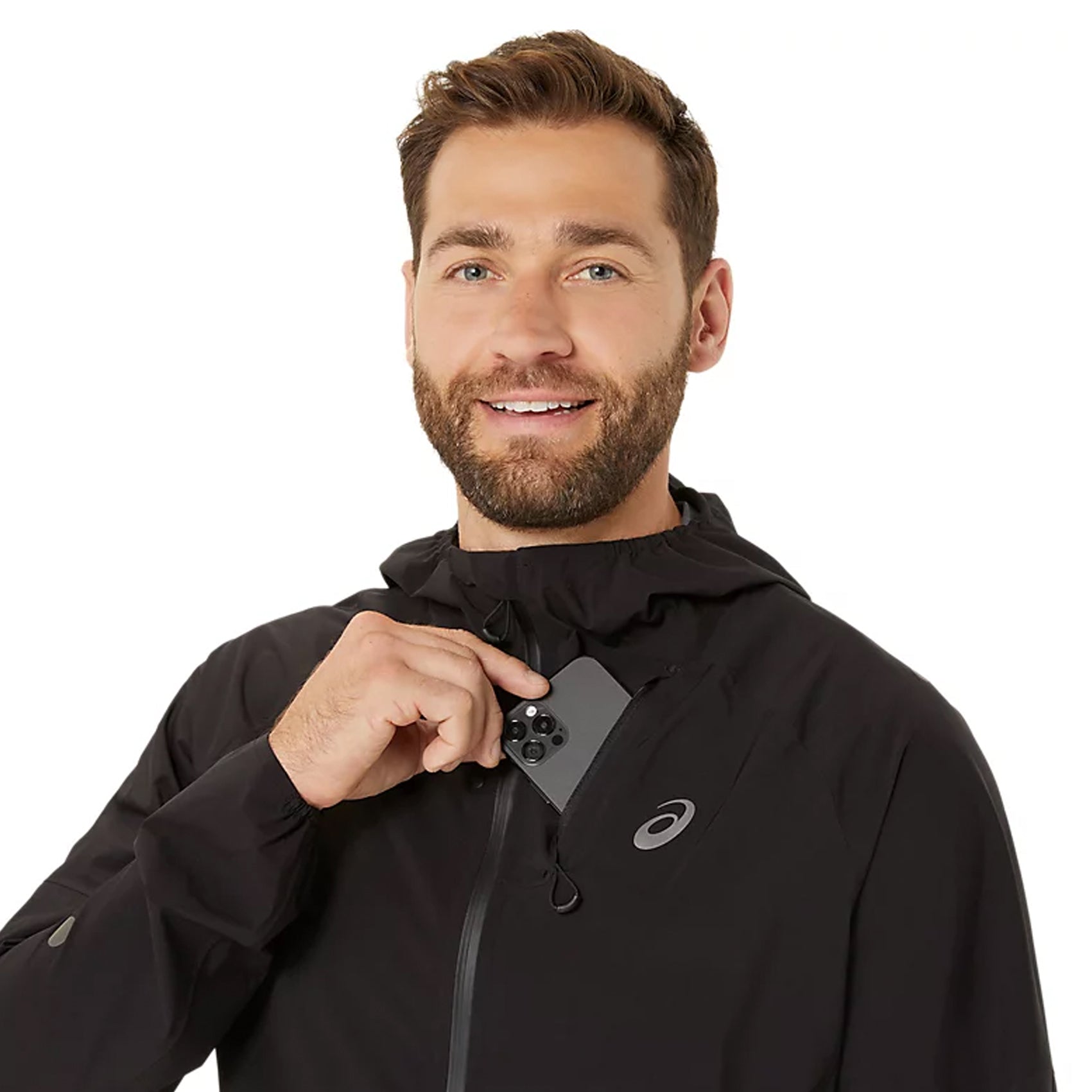 ASICS Men's Metarun Waterproof Running Jacket - Lightweight Windbreaker for Outdoor Jogging, Hiking & Rainy Weather Protection