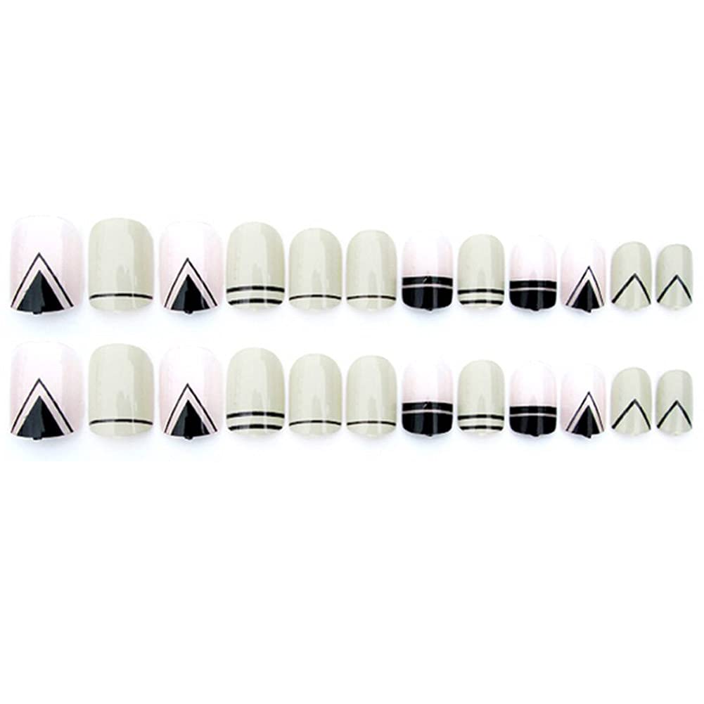 Long-Lasting Artificial Nails for DIY Manicure - False Nails Kit with Strong Adhesive for Home Salon, Parties & Special Occasions