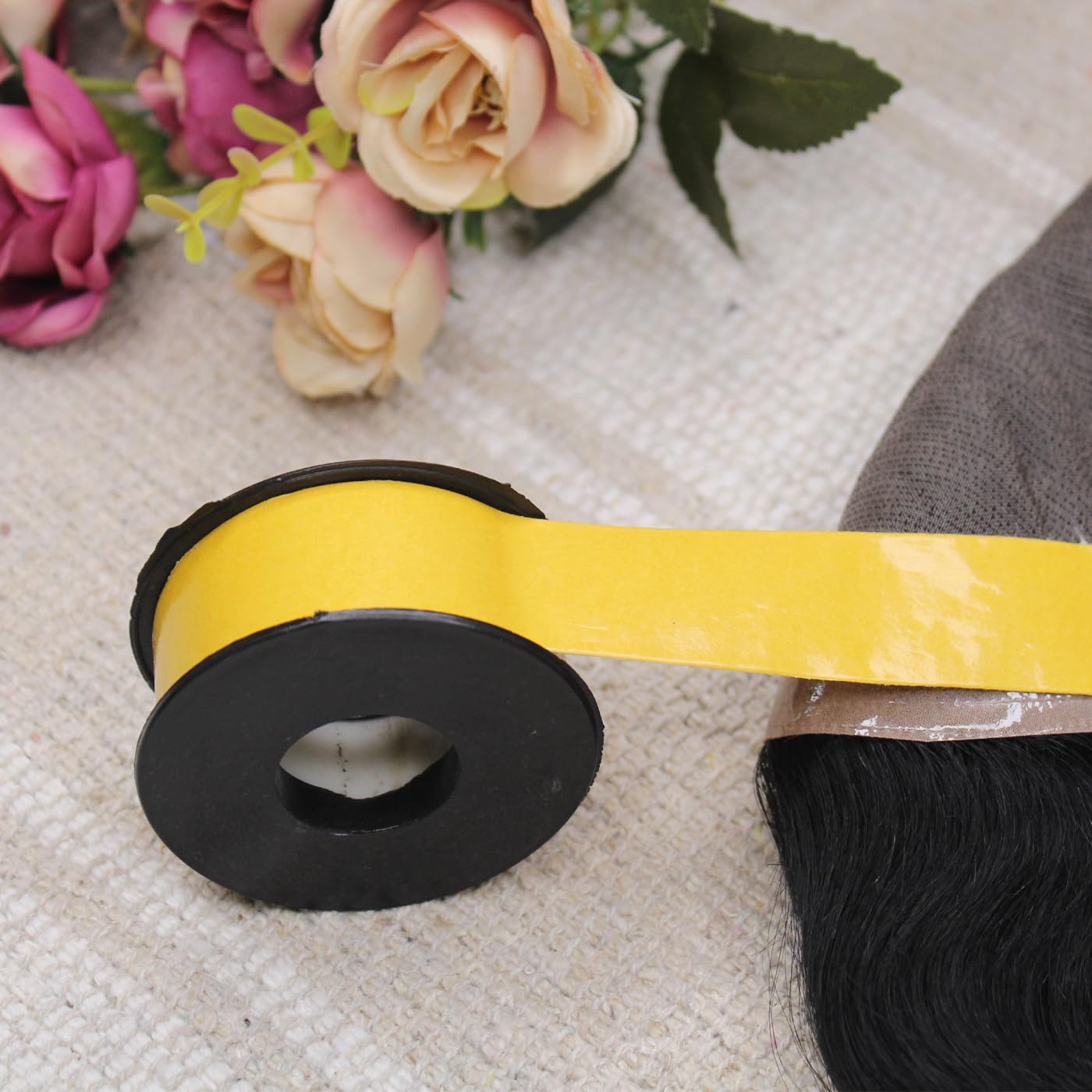 BOXO Double Sided Invisible Front Lace Tape for Hair Patch & Toupee - Strong Hold Wig Adhesive for Men & Women - Perfect for Daily Wear, Cosplay & Special Occasions