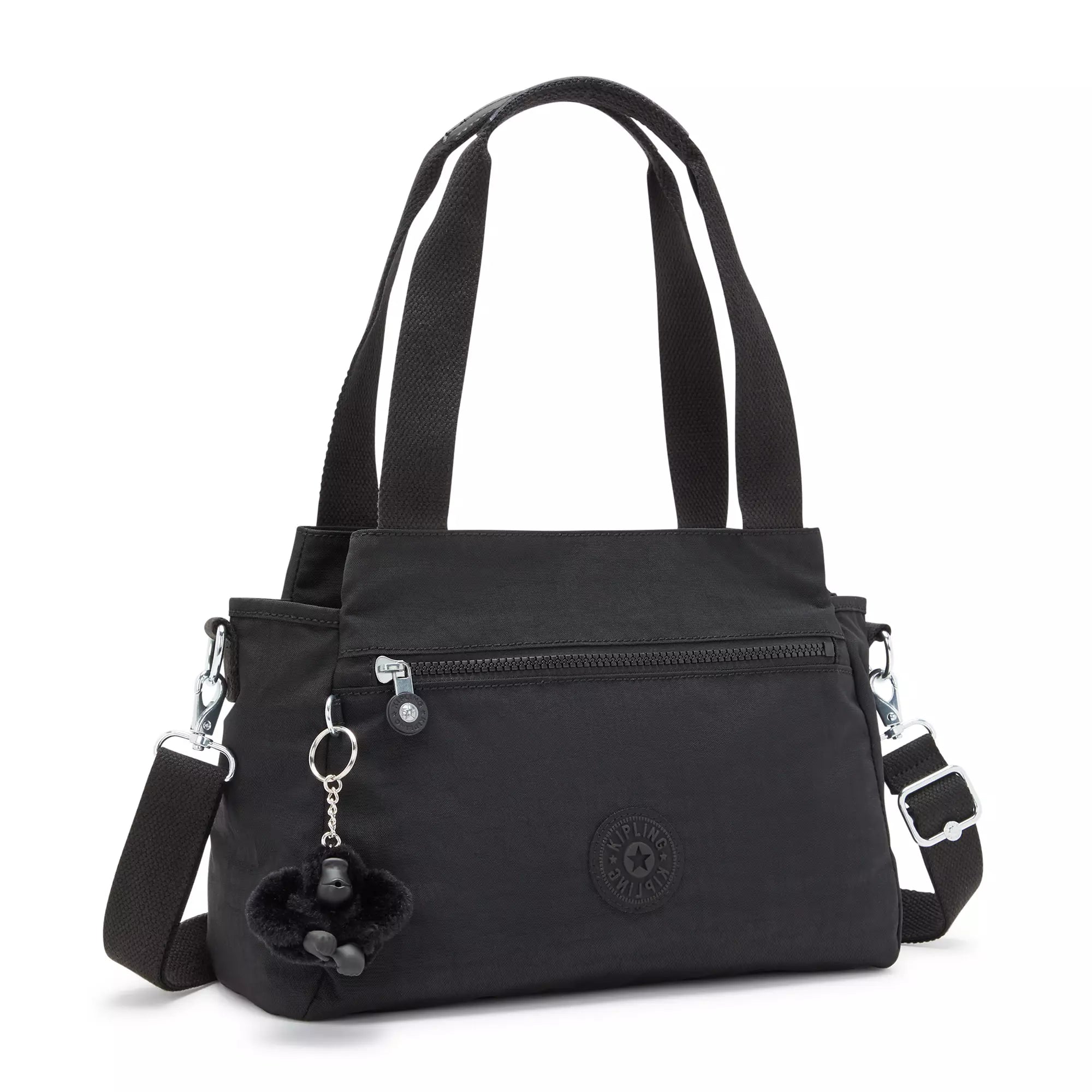 Kipling Elysia Crossbody Handbag for Women - Stylish Black Noir Shoulder Bag - Perfect for Work, Travel & Everyday Use