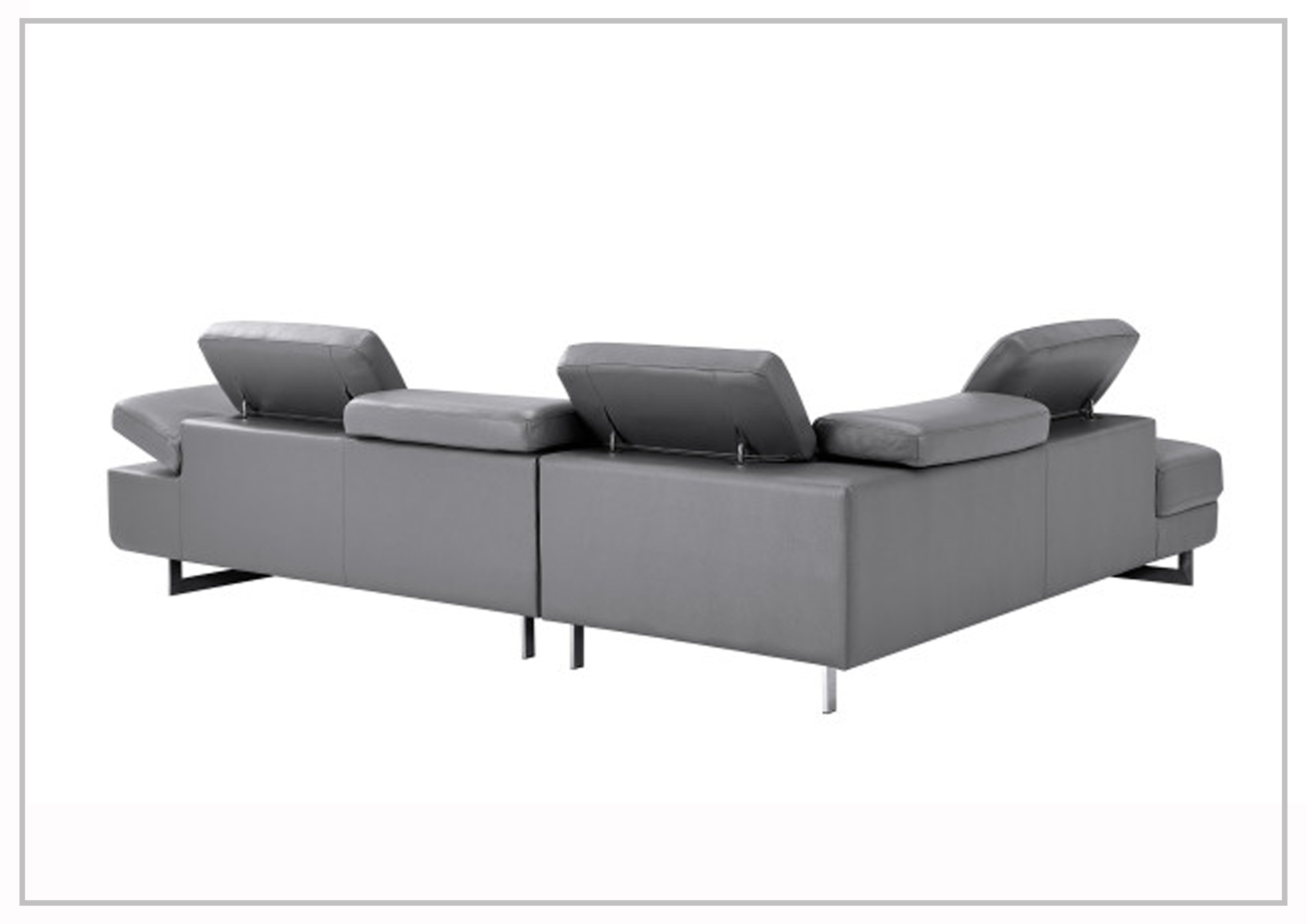 Gio Italia Cavour Mansion L-Shaped Italian Leather Sectional Sofa - Luxurious Modern Living Room Furniture for Home Theater & Family Gatherings