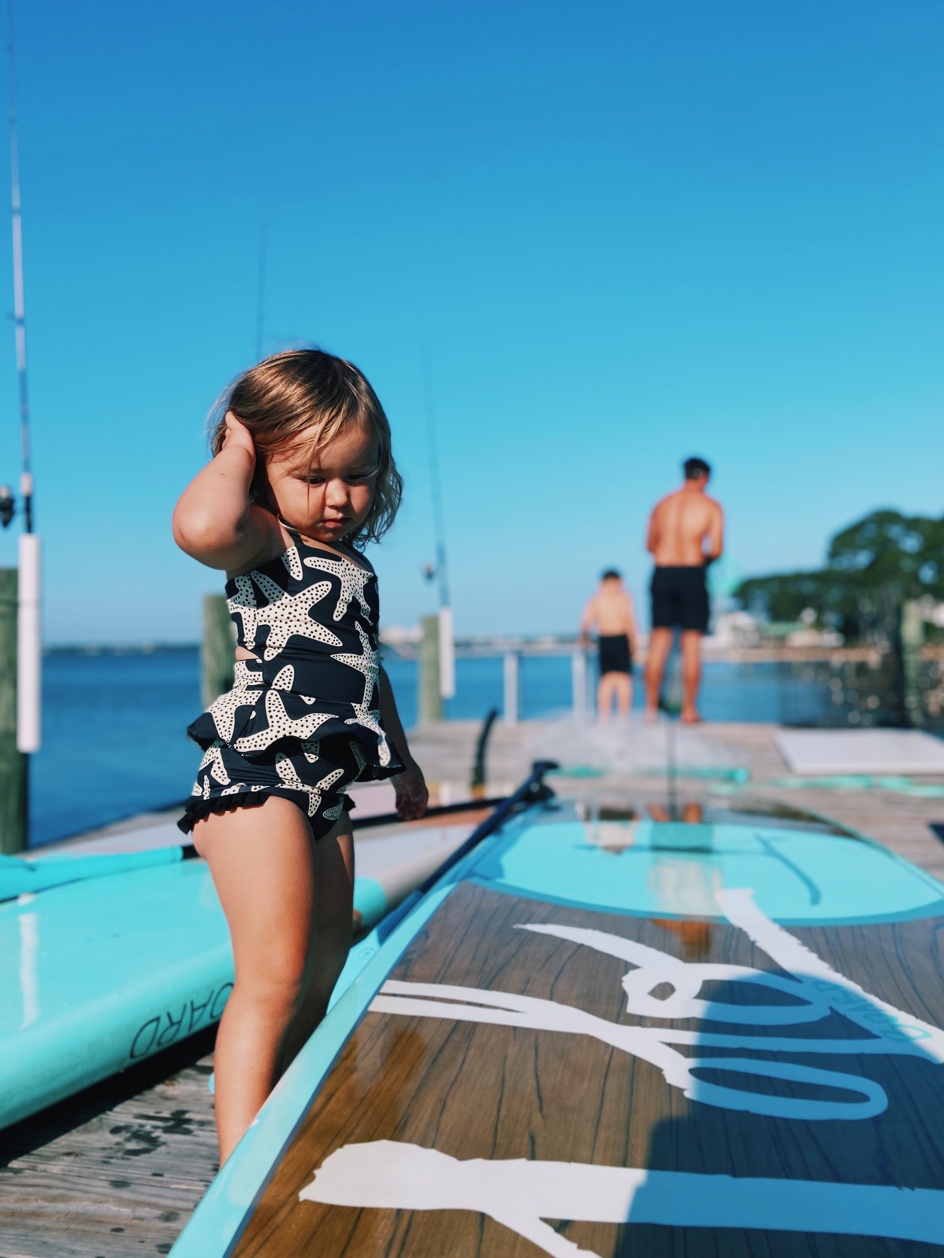 Ava Starfish Reversible Tankini for Girls - Cute Two-Piece Swimwear Set - Perfect for Beach, Pool & Summer Vacations