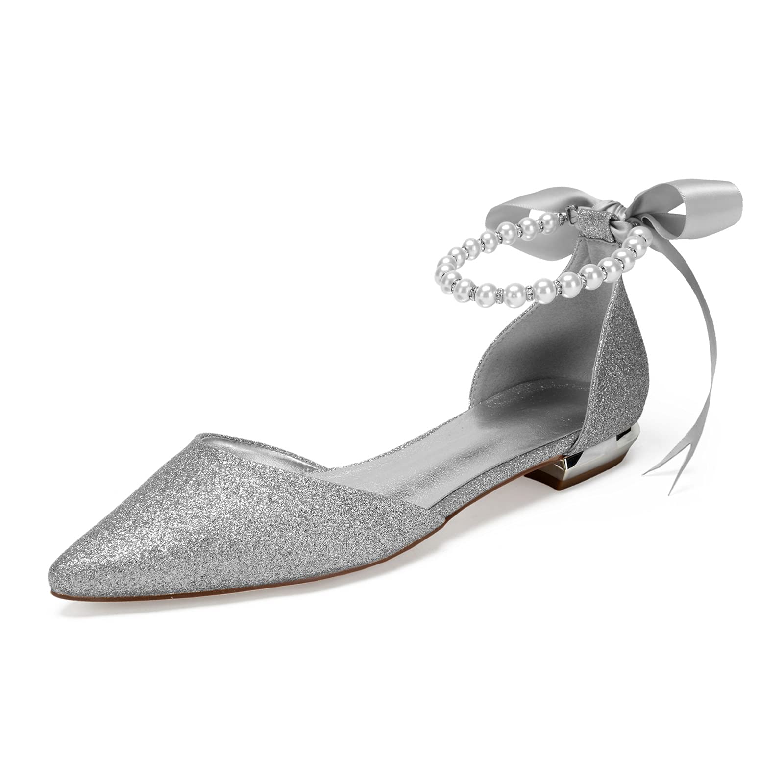 Elegant Women's Pointed Toe Flat Wedding Shoes | Sexy Summer Sandals for Bride, Evening Party & Special Occasions | Comfortable Pumps for Weddings, Proms & Formal Events