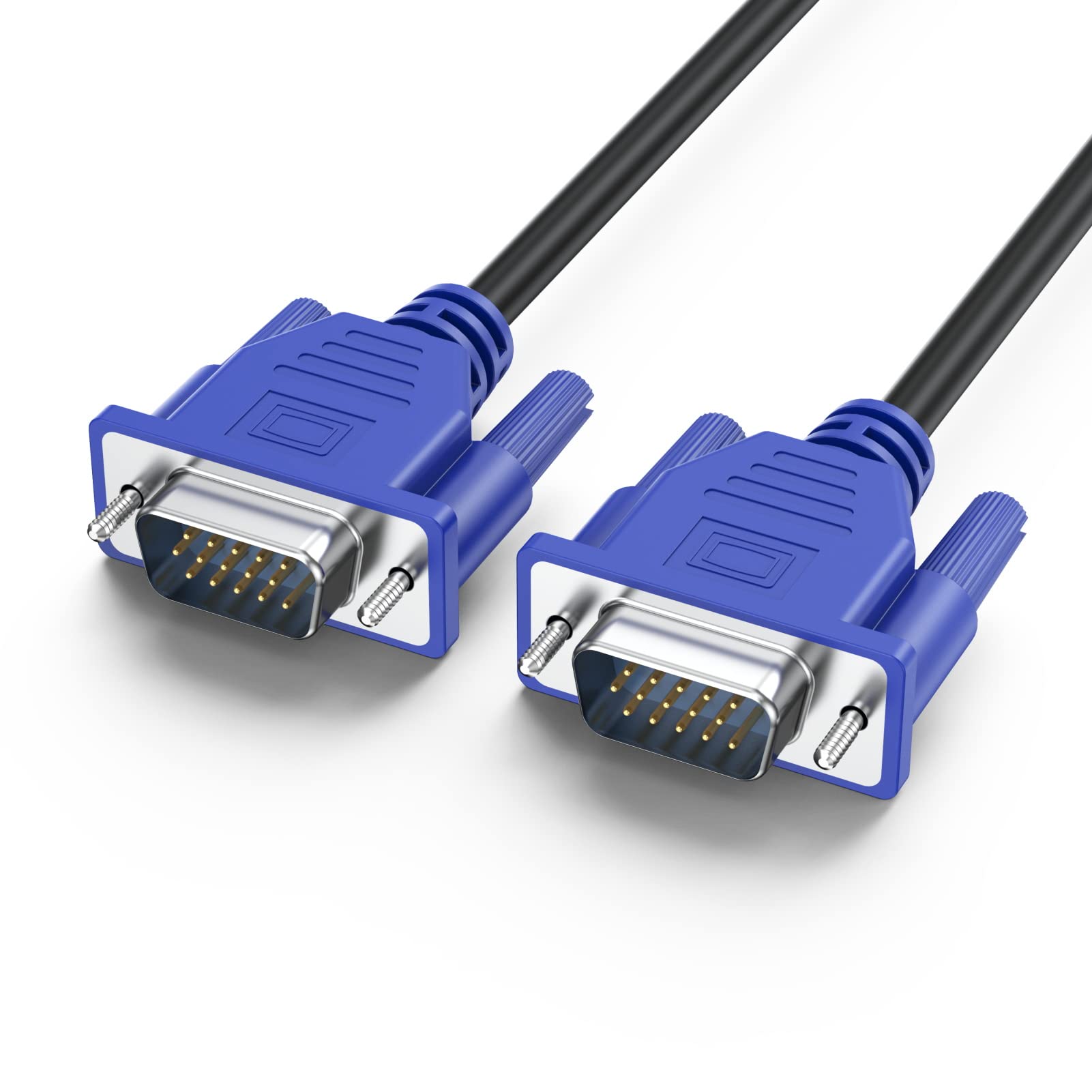 URELEGAN VGA to VGA Cable 3ft, 1080P HD15 Male-Male for PC Monitor & Projector - Home & Office Use