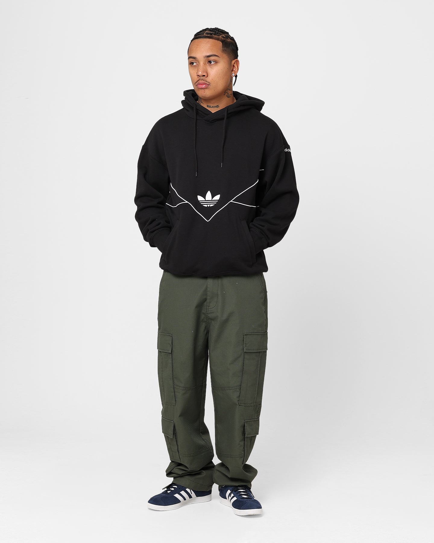 Adidas Adicolor Seasonal Archive Hoodie for Men & Women - Black Cotton Pullover Sweatshirt | Casual Streetwear, Gym, and Everyday Comfort