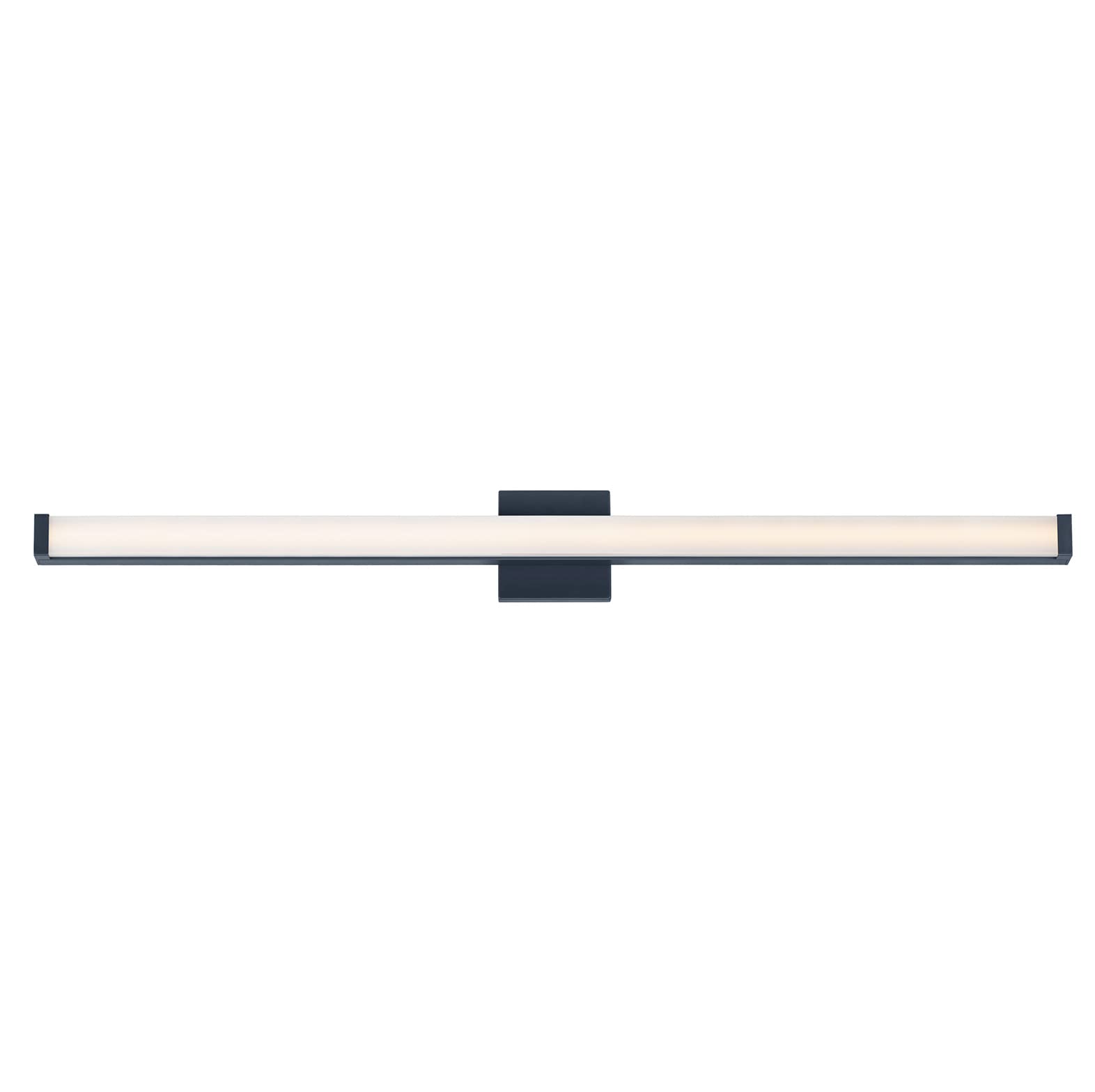 Maxim 52008BK 48 Inch Dimmable LED Bathroom Vanity Light - 3000K Warm White, Black Modern Contemporary Fixture for Bathroom Makeup Mirror Lighting | Perfect for Home Bathroom Renovation & Spa Style Decor