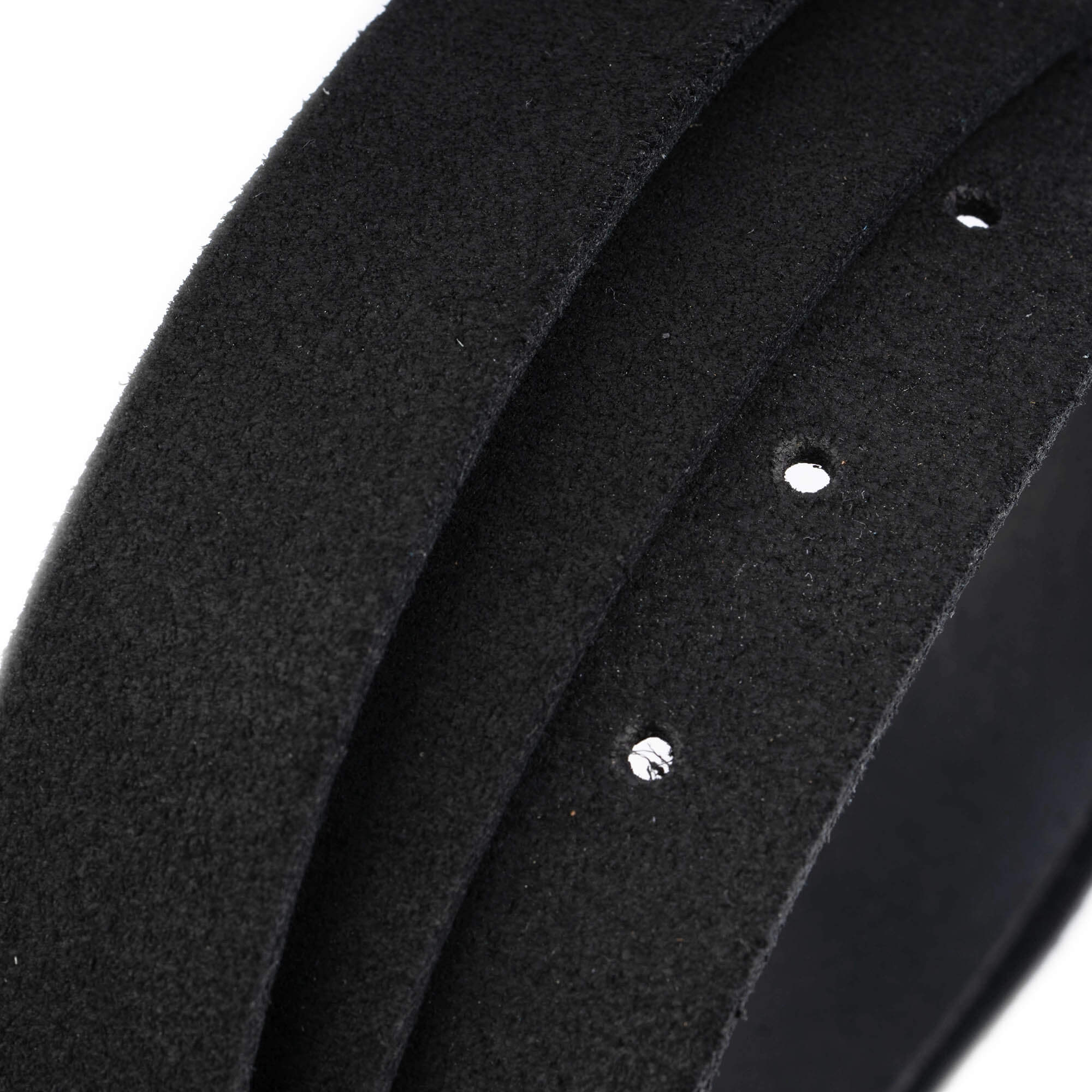 2.5 cm Black Suede Leather Replacement Belt Strap for Versace Buckles - Perfect for Designer Belt Repair & Fashion Accessories