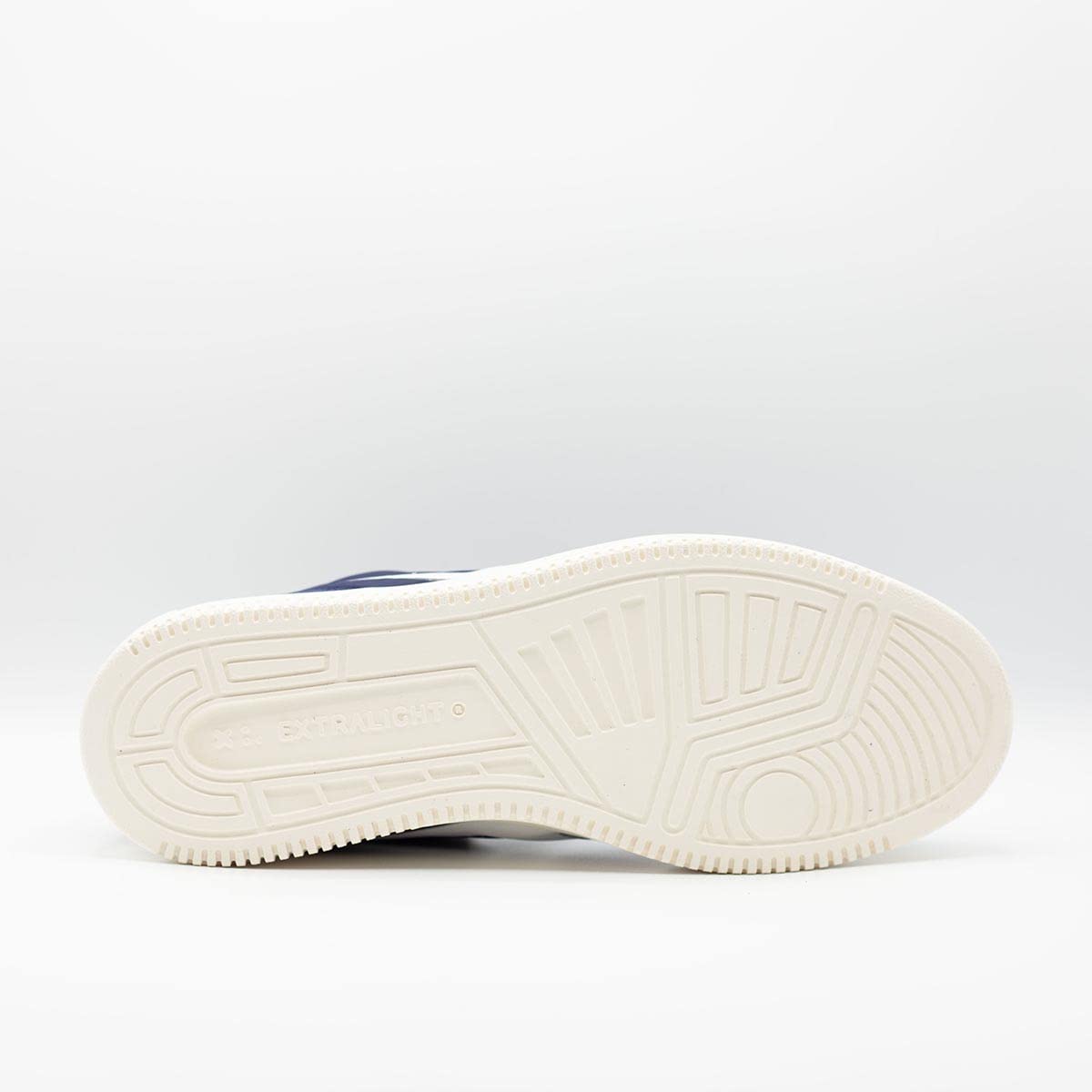 PDO 135 Classic Leather Sneakers with Thick Sole - White/Black/Royal Blue - for Casual & Streetwear